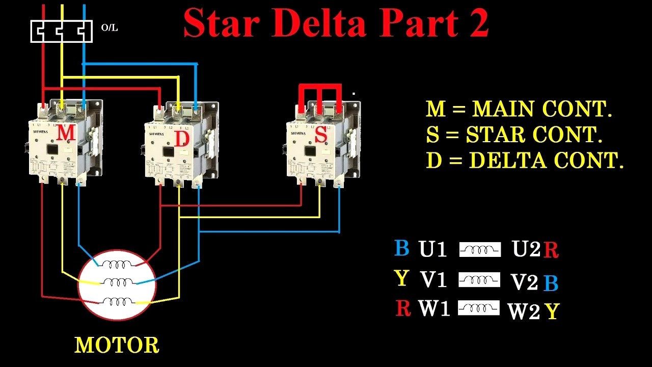 Stunning Star Delta Starter Motor Control Circuit Diagram In Hindi Wiring Software Full size