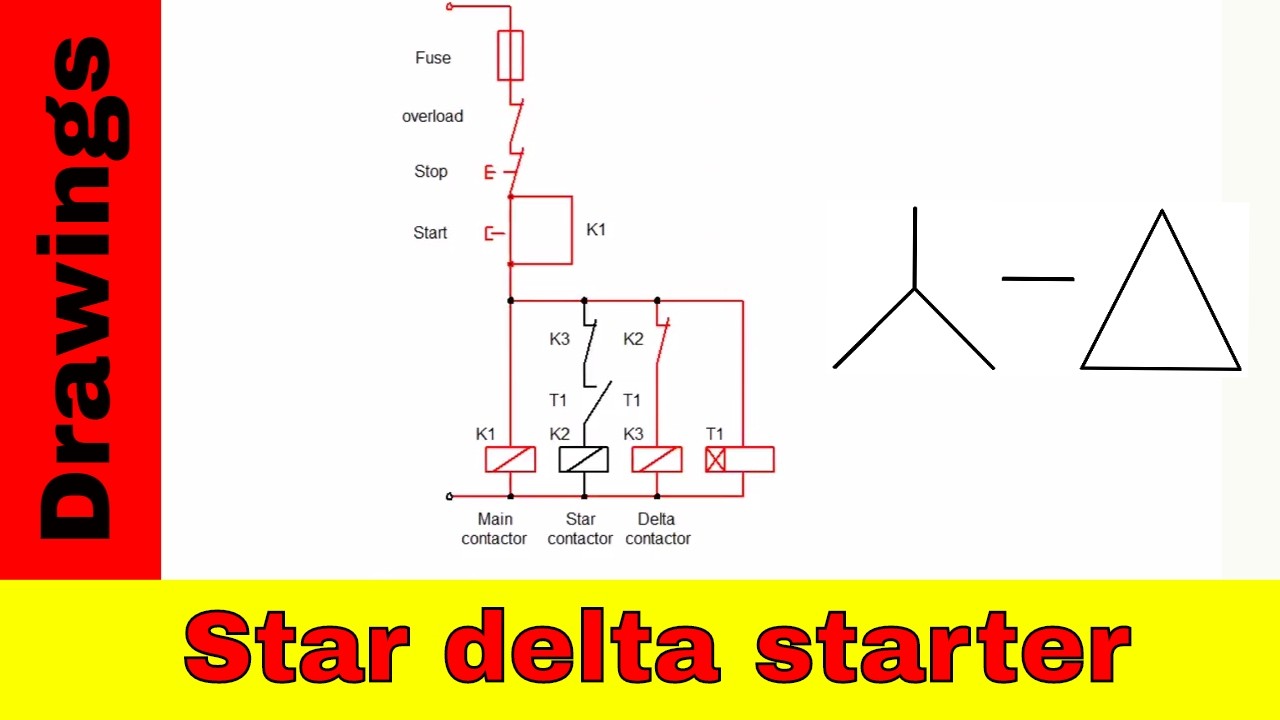 Wiring Diagram Wiring Diagram Star Delta Starter Free Stored