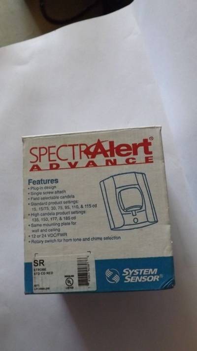 Spectra Alert Advanced Sr Strobe Std Cd Red System Sensor from System Sensor