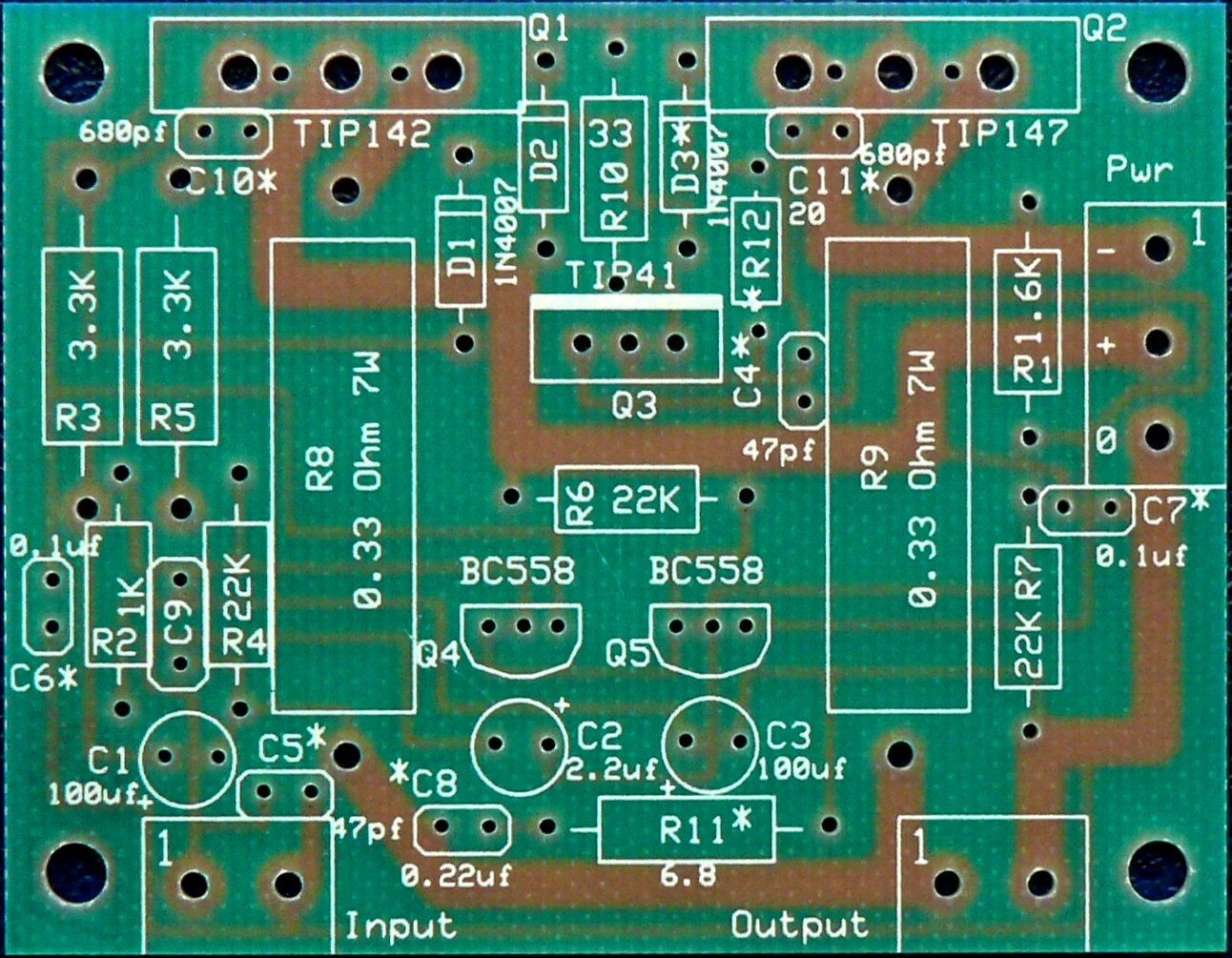 ponent 150 Watt Power Amplifier Circuit Board 3 W Btl Audio 150wt 2500 Diagram Da800
