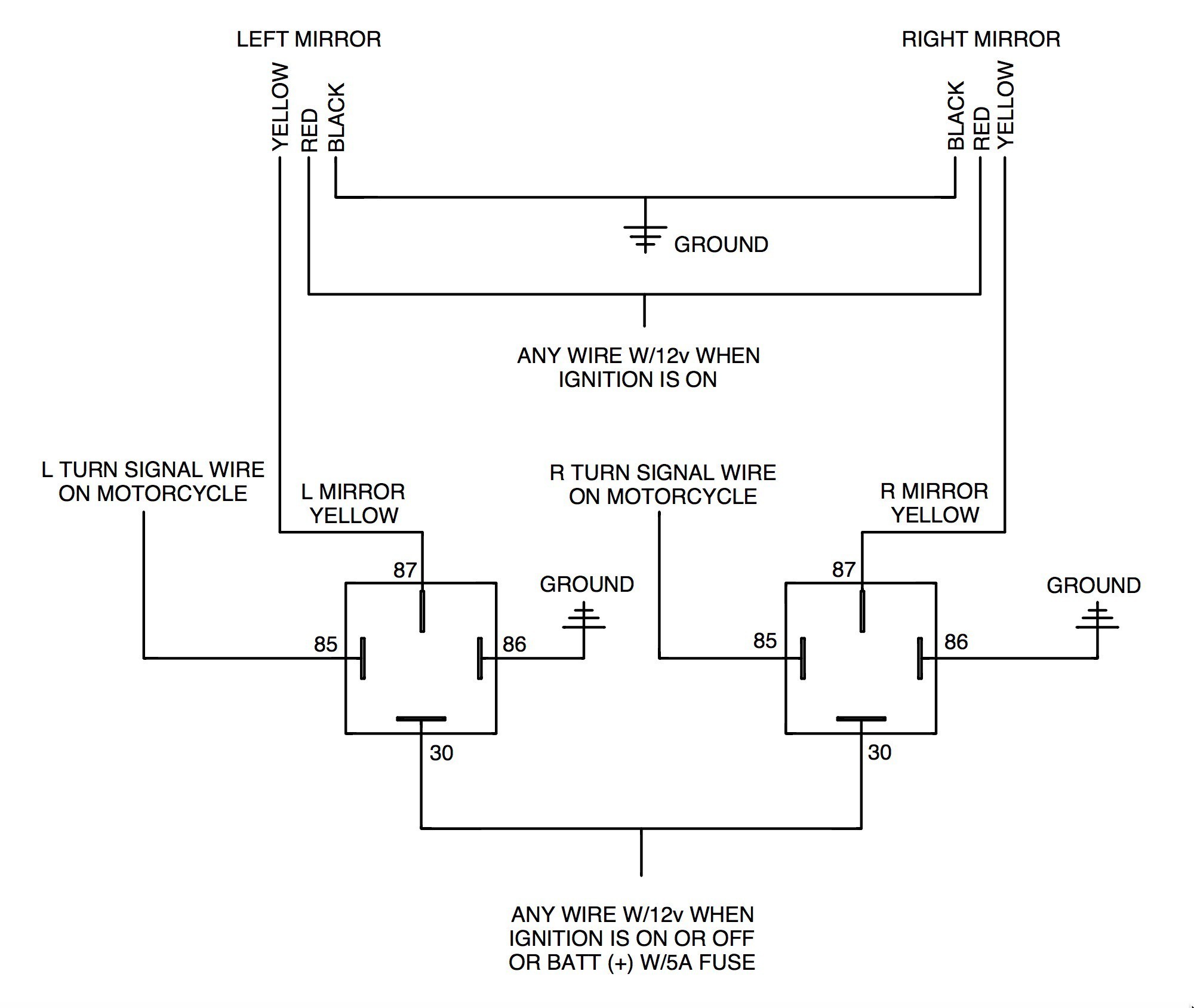 Motorcycle Turn Signal Wiring Diagram from mainetreasurechest.com