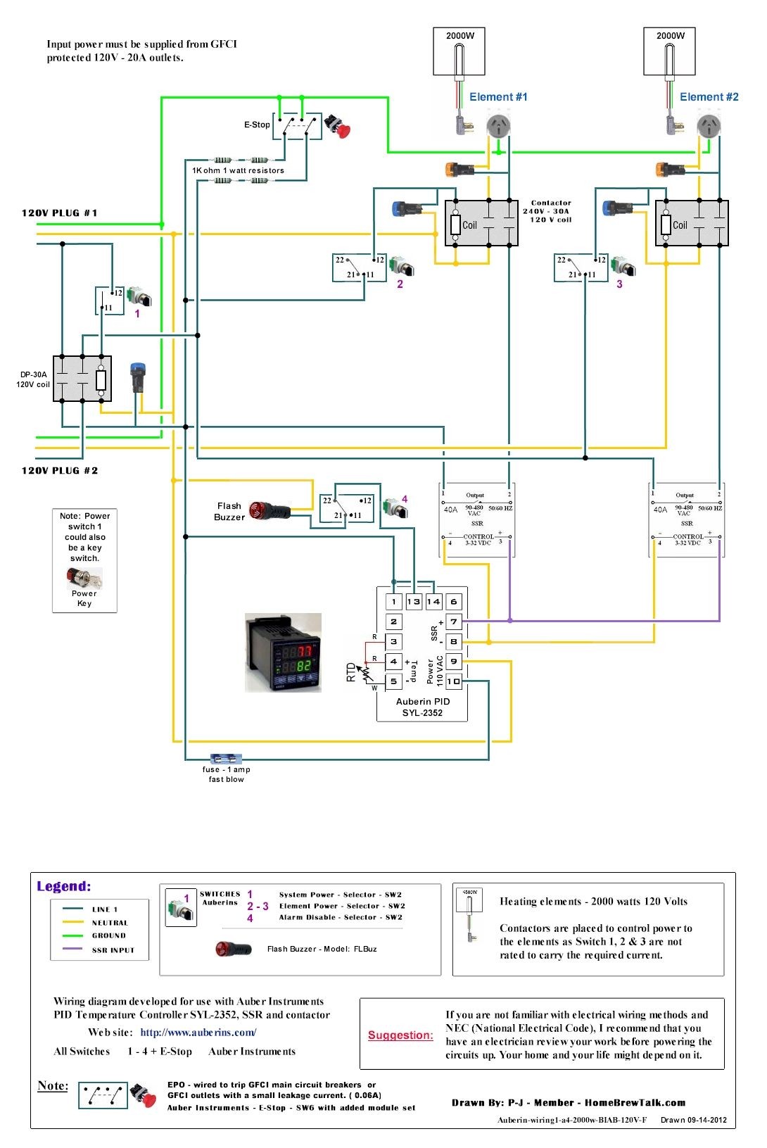 120V Dual Element Wiring Diagram Home Brew Forums