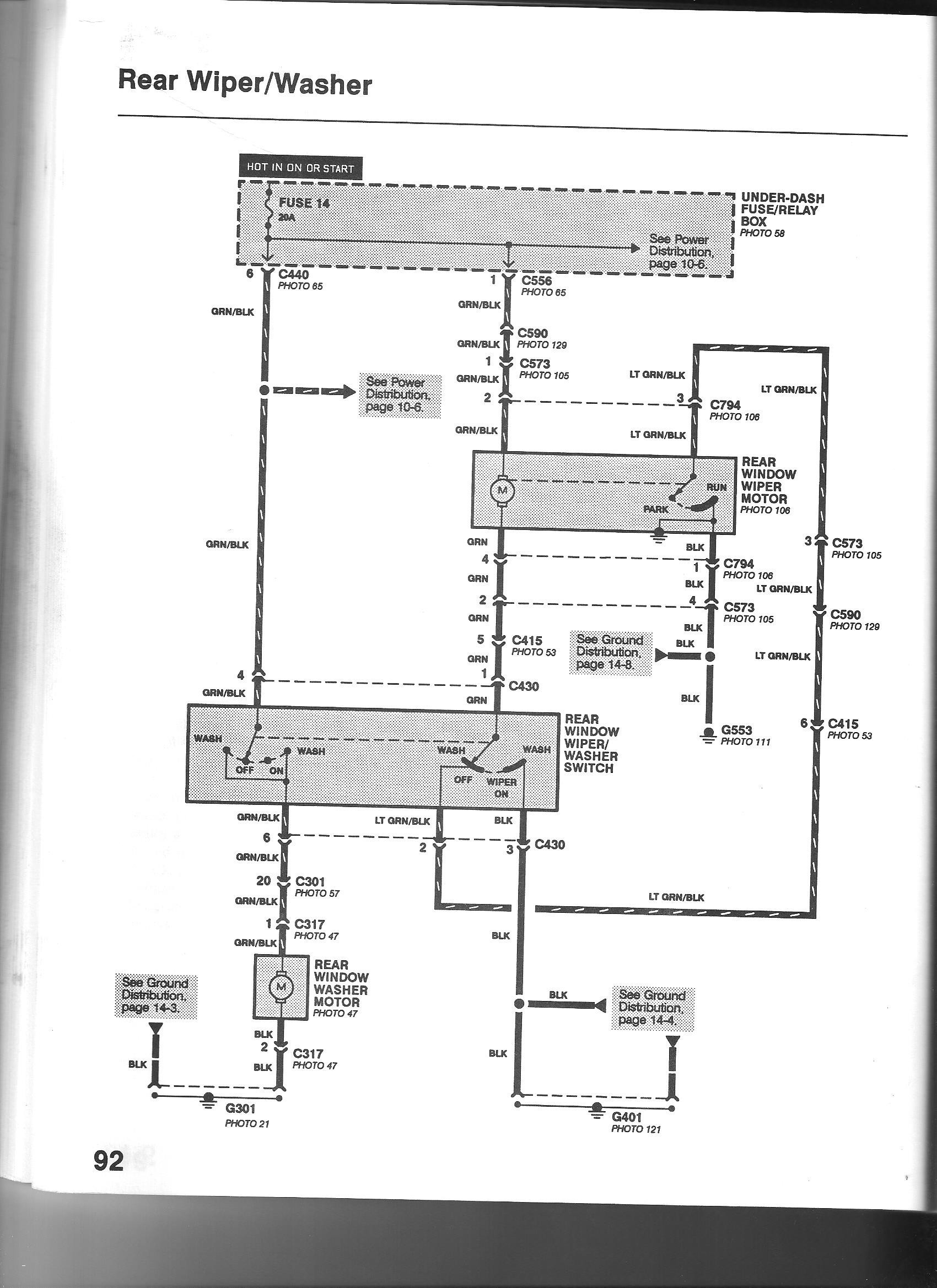 Vw T4 Rear Wiper Wiring Diagram