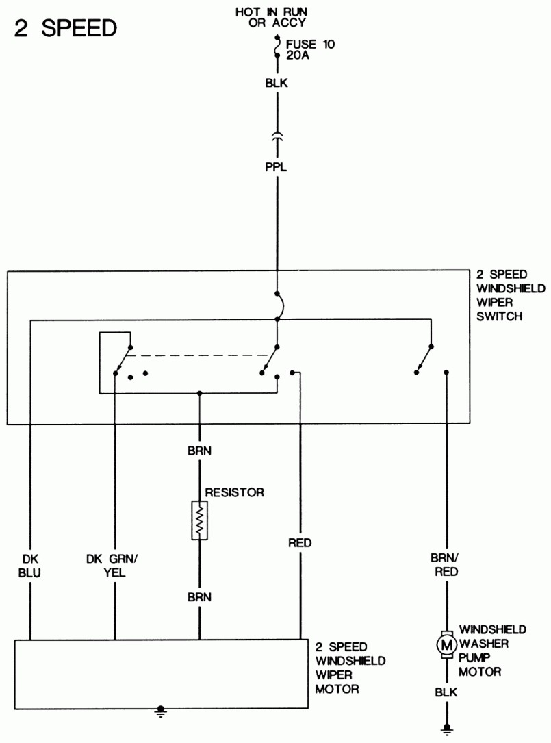 Wiring Diagram Wiper Motor