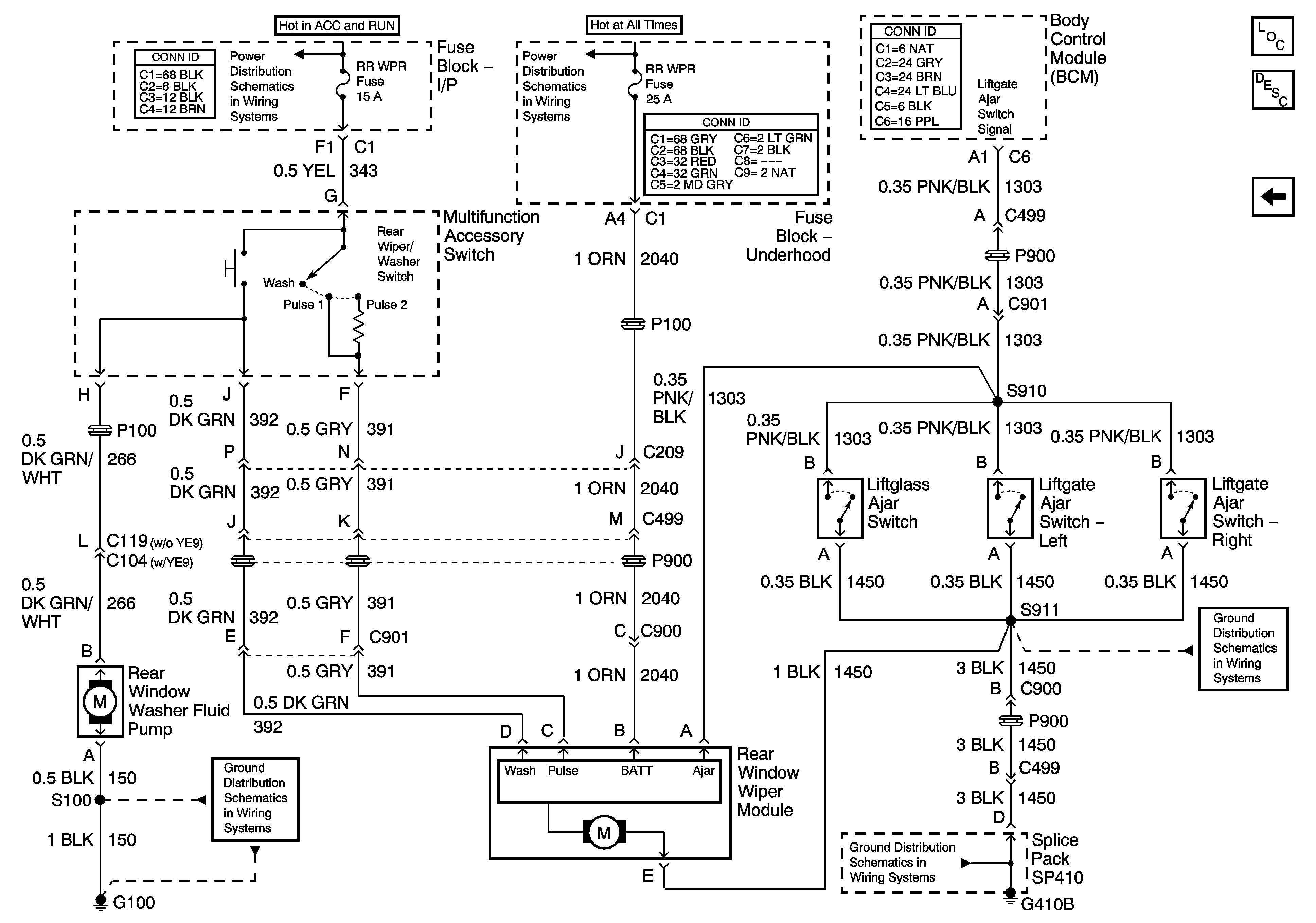 need the wiring diagram for a rear wiper motor 2001 chevy tahoe rh insurapro co