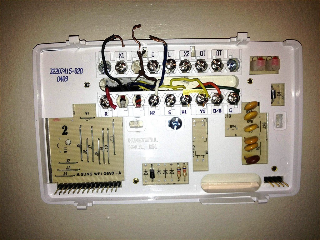 7 Wire Thermostat Wiring Diagram How To Install Honeywell Thermostat With ly 2 Wires W2 Wire Honeywell Thermostat Honeywell Rth2300b 2 Wire Installation