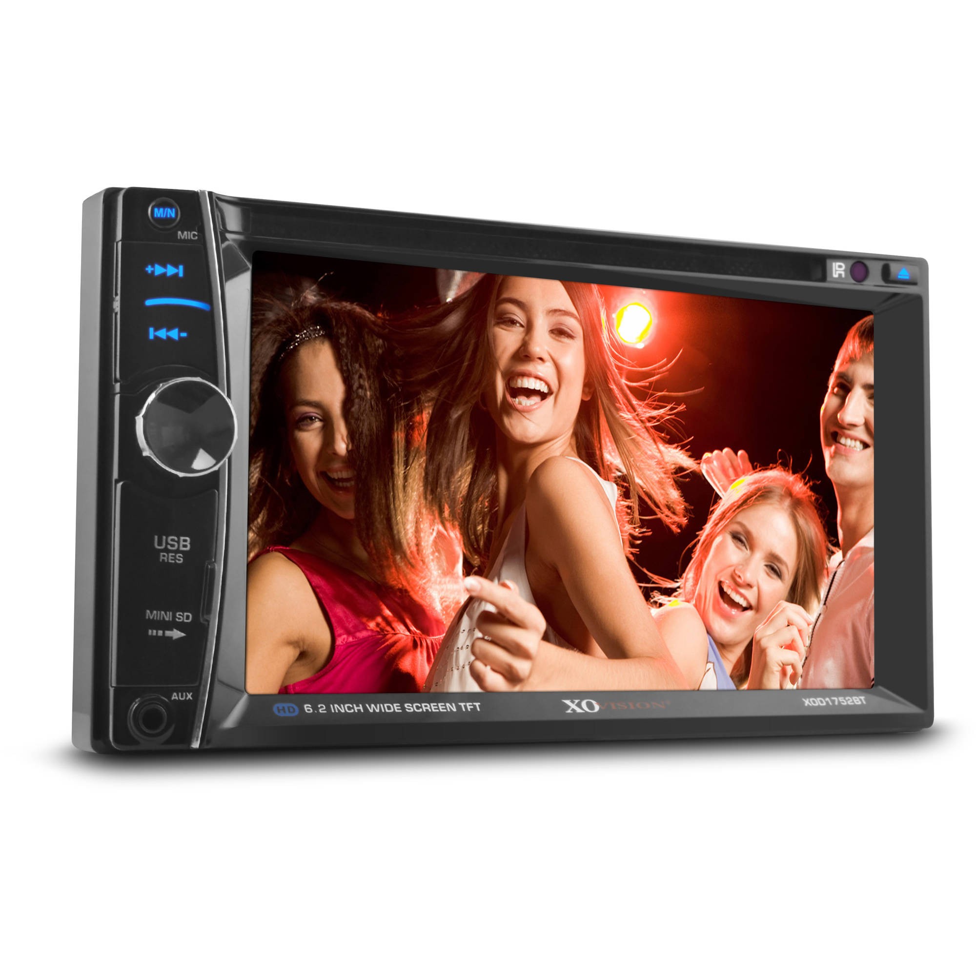 Xo Vision Xod1752bt 6 2" Double din In dash Dvd Receiver With Bluetooth Walmart