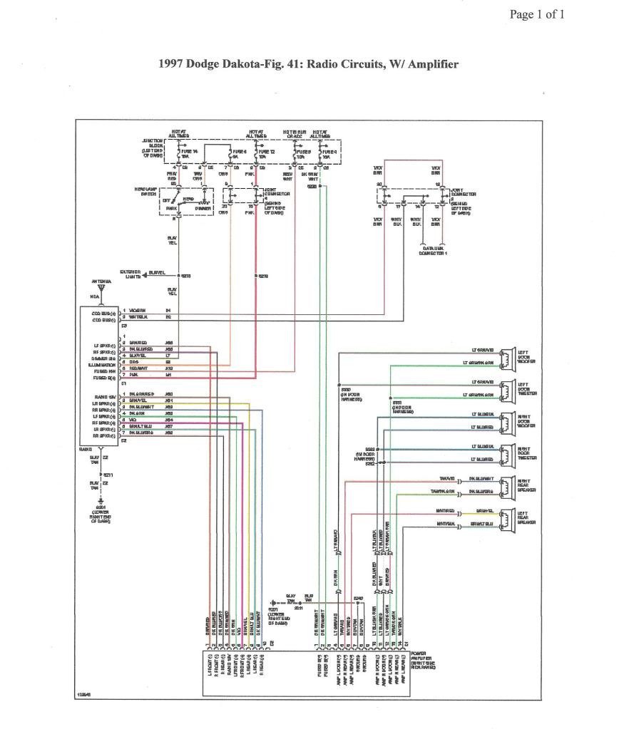 98 Dodge Dakotum Speaker Wiring - Wiring Diagram Networks