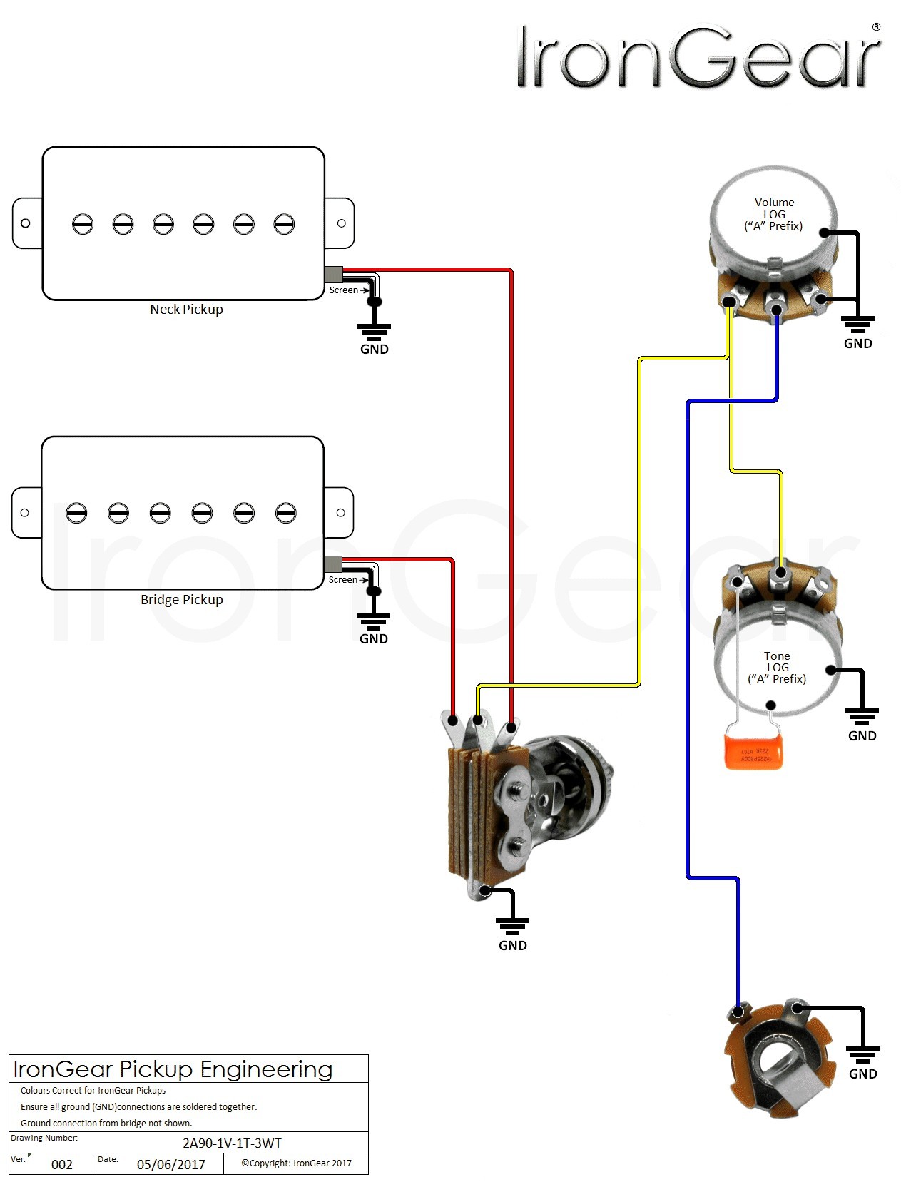 Active Guitar Wiring Diagram Fresh Guitar Wiring Diagram 2 Humbucker 1 Volume 1 tone Roc Grp