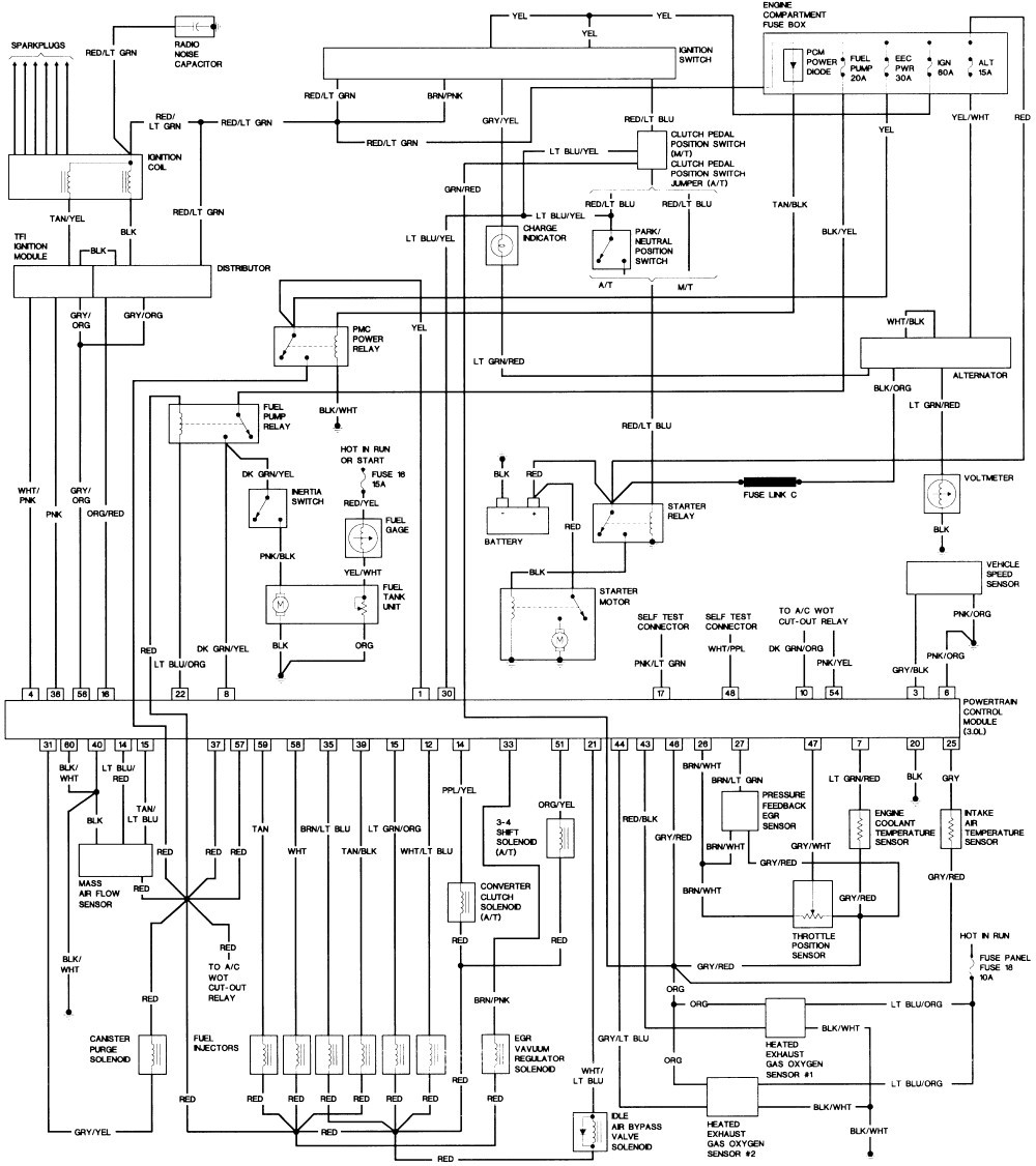 93 Ford Ranger Wiring Diagram For 1994