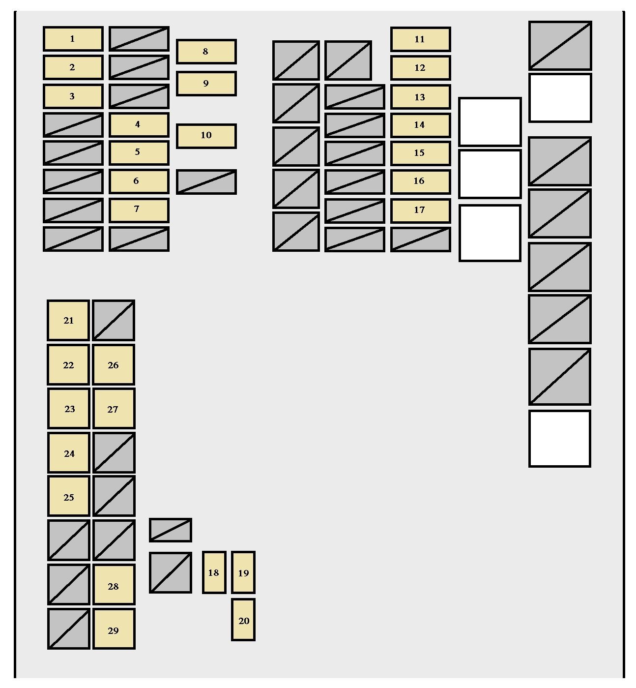 scion xb 2007 2011 fuse box diagram auto genius rh autogenius info 2004 Scion xB Fuse