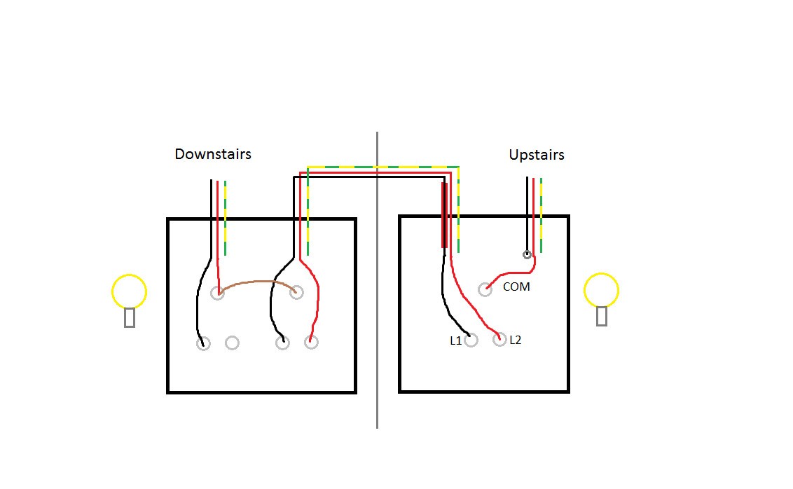 Electrical How Should I Wire This 2 Way Light Switch Home With Inside Wiring Diagram Two