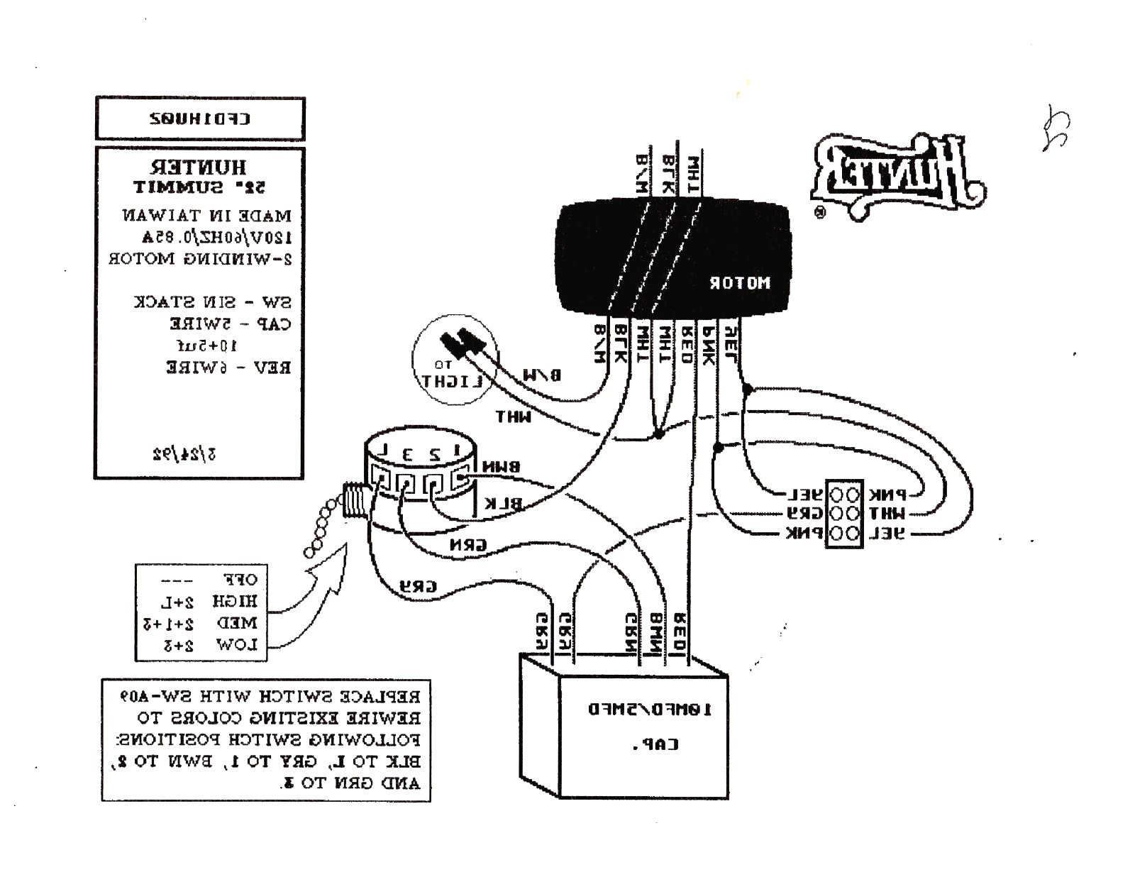 Wiring Diagram for Ceiling Fan Speed Switch New 3 Speed Fan Switch Wiring Diagram Elegant Ceiling