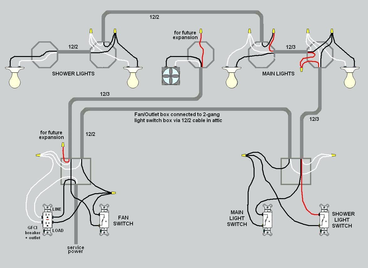 bathroom light switch wiring diagram free wiring diagram rh xwiaw us 3 Way Switch Wiring for Can Lights 3 Way Switch Wiring Diagram Variations