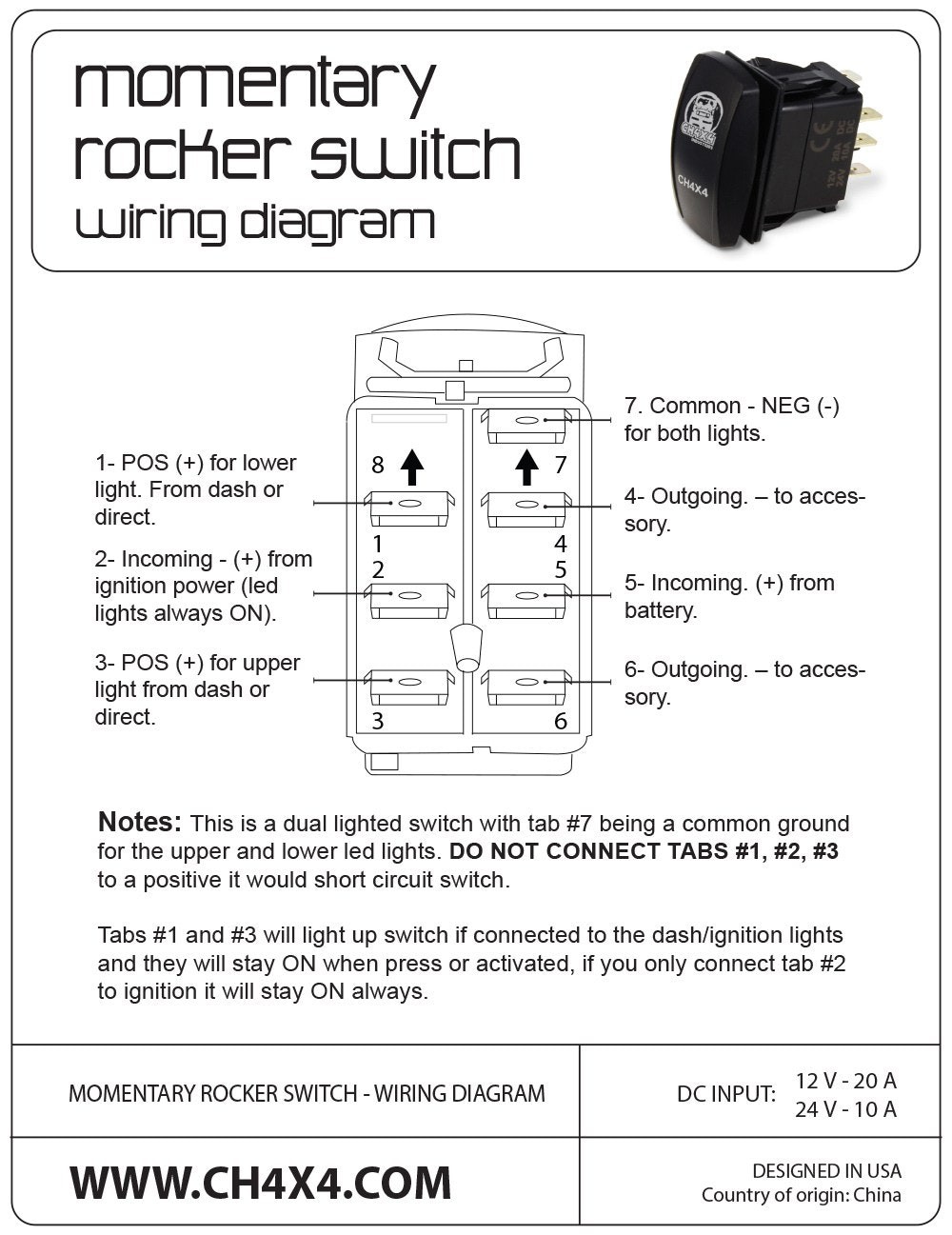 A2000 Winch Rocker Switch Wiring Diagram For