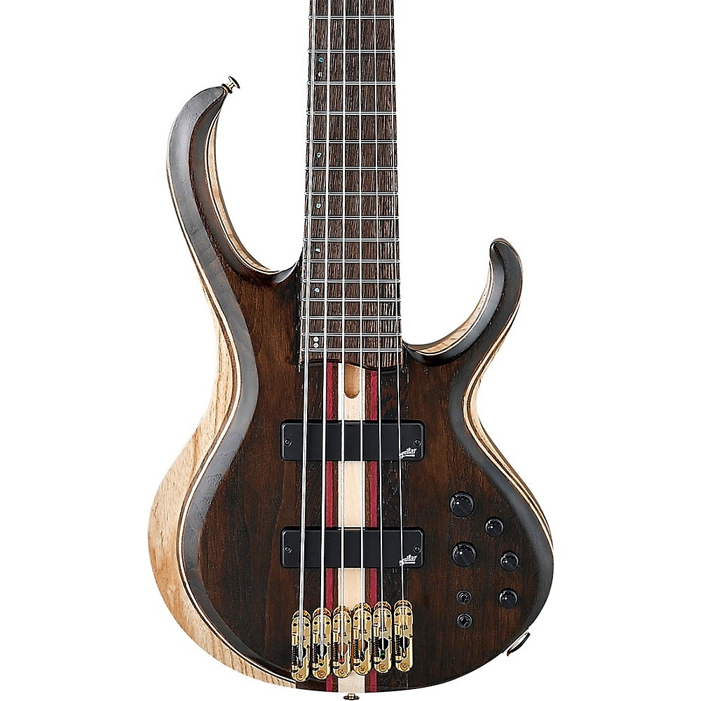 Ibanez Premium Btb1826e 6 String Electric Bass Low Gloss Natural """Designed to Inspire all Ibanez Premium series are manufactured with select tone woods