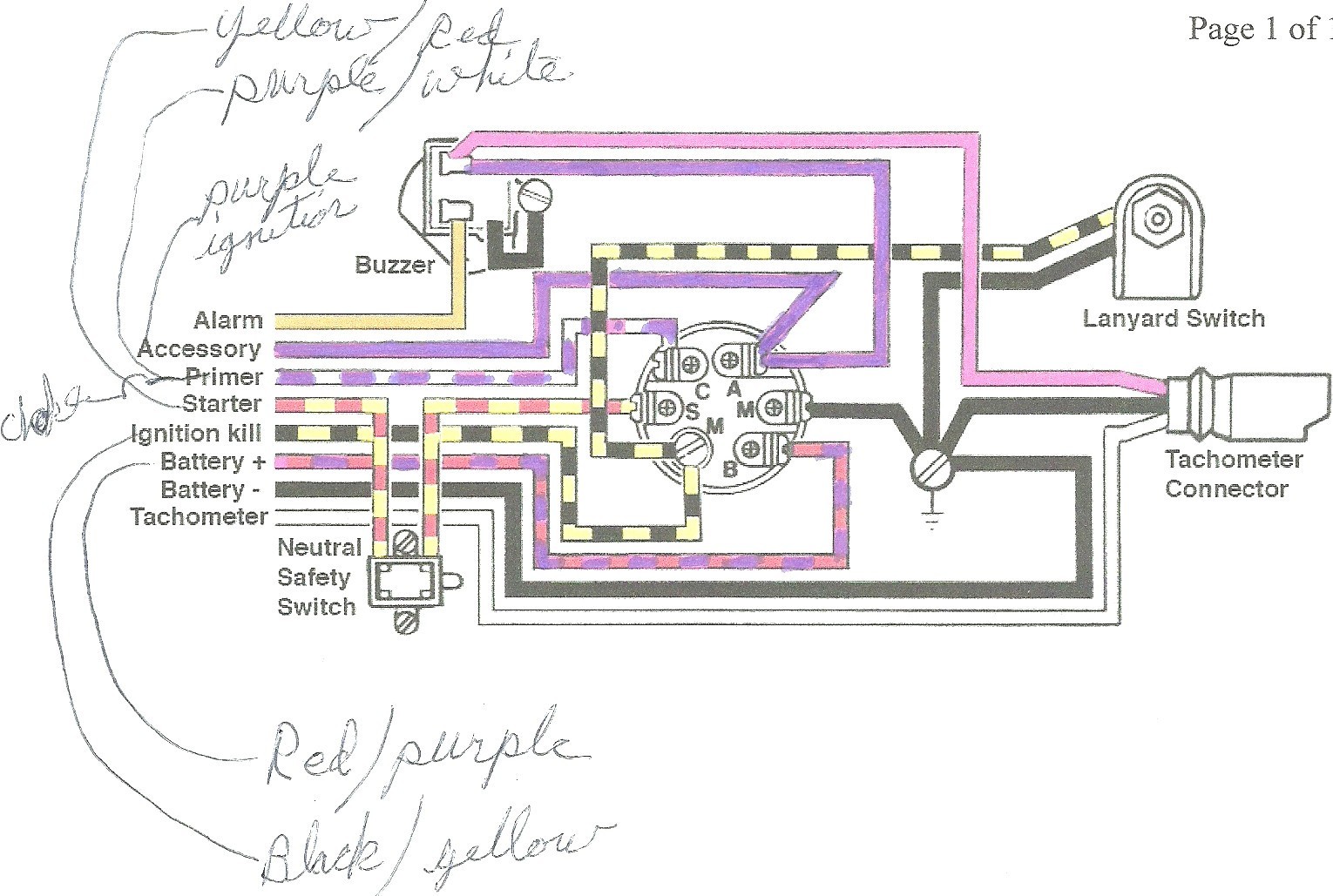 ignition switch wiring diagram likewise mercury marine ignition rh casiaroc co