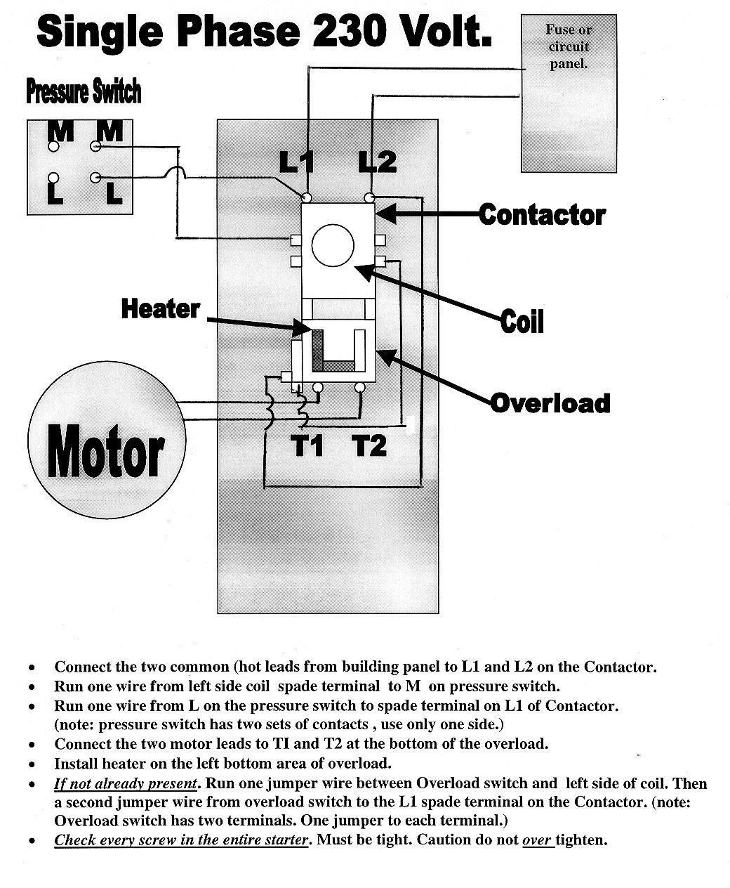 Square D Air pressor Pressure Switch Wiring Diagram