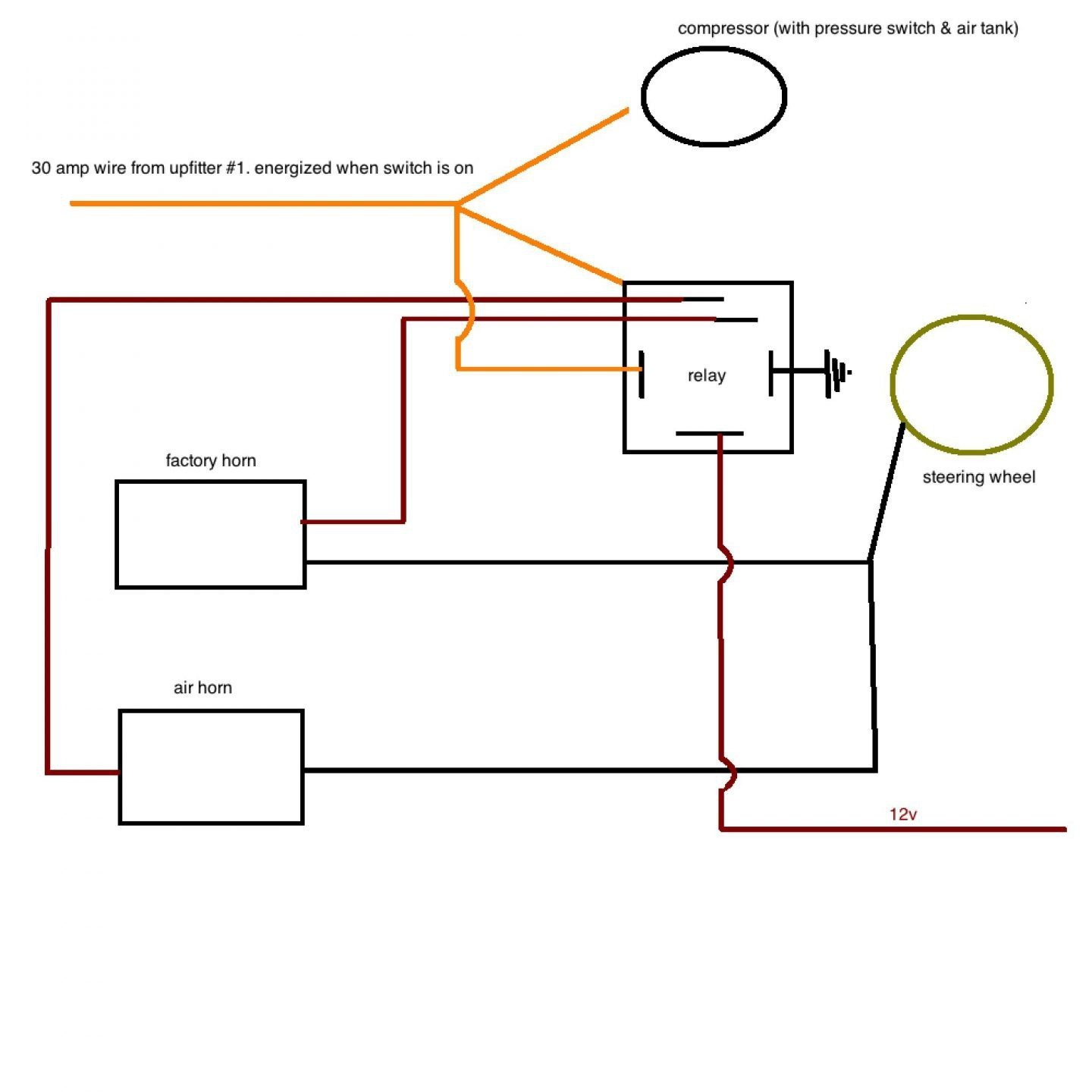 Wiring Diagram for Relay for Horn New Horn Wiring Diagram with Relay