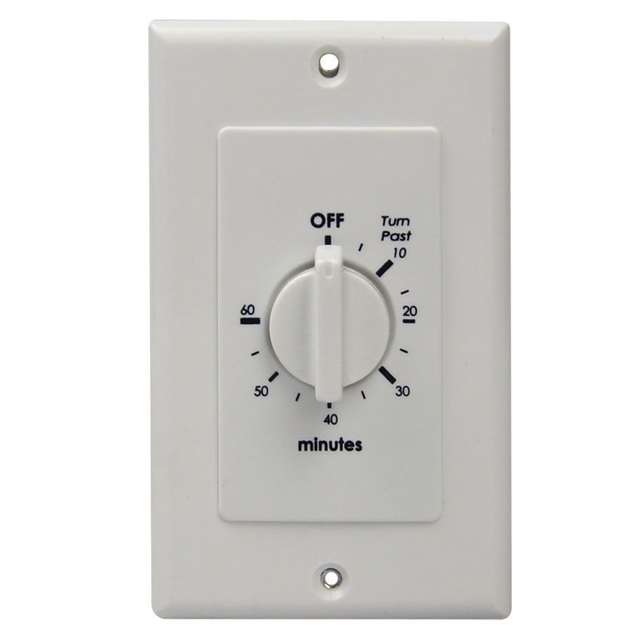 Bath fan timer switch Utilitech 15 Amp Mechanical Residential Hardwired Countdown Lighting Timer