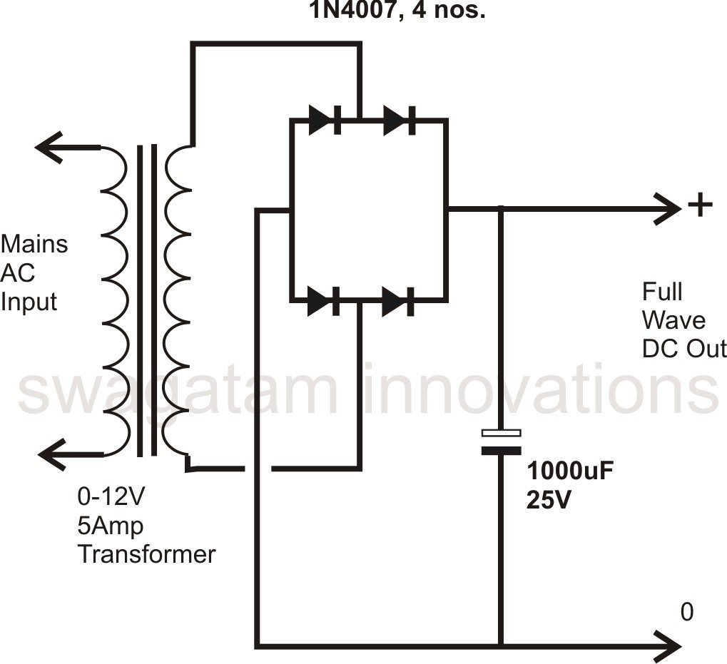 ponent How To Design A Power Supply Circuit Simplest The Most Ac Dc Rectifier Poweer