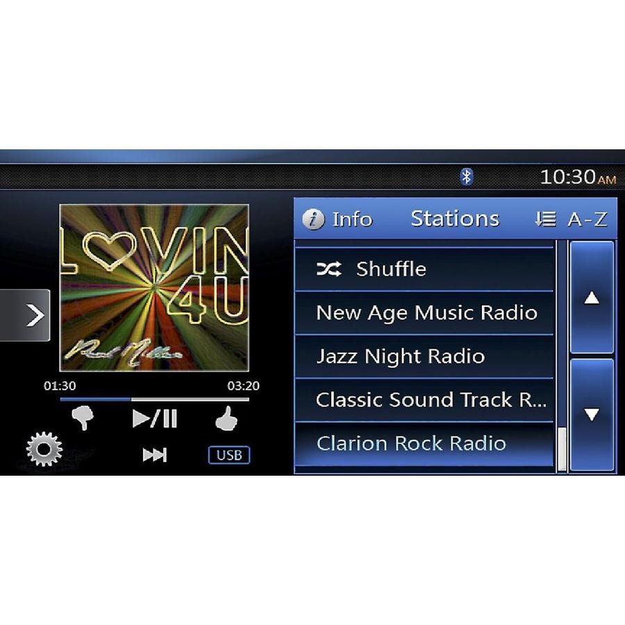 Clarion NX404 Double DIN Car Stereo with GPS Navigation Pandora screen