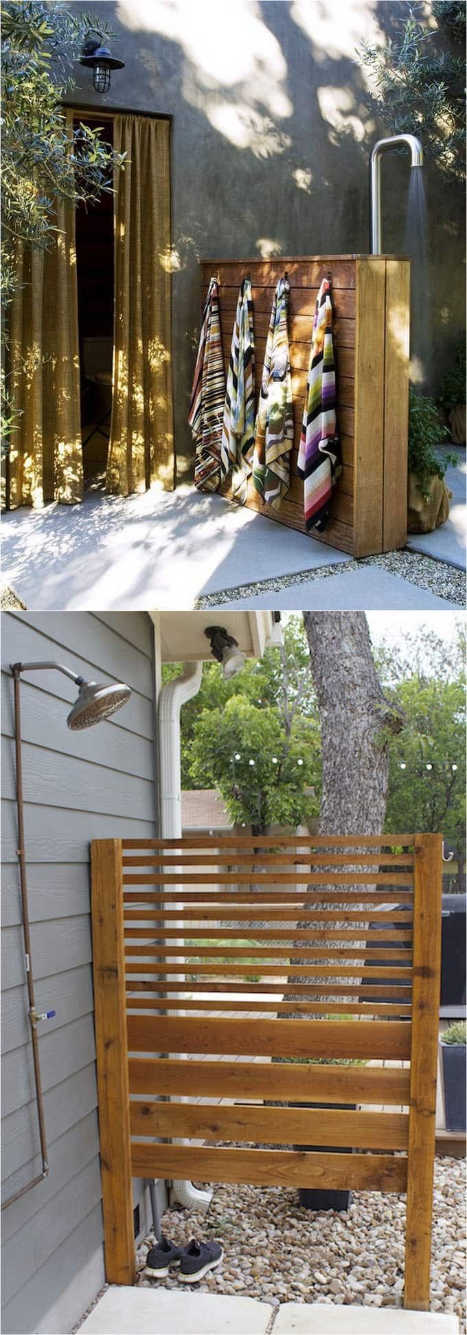 32 inspiring DIY outdoor showers lots of ideas on how to build enclosures with simple materials best outdoor shower fixtures creative designs and more