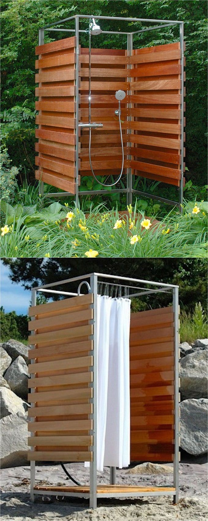 Corrugated Metal Outdoor Shower Awesome Nice Outdoor Shower Enclosure Ideas Bomelconsult