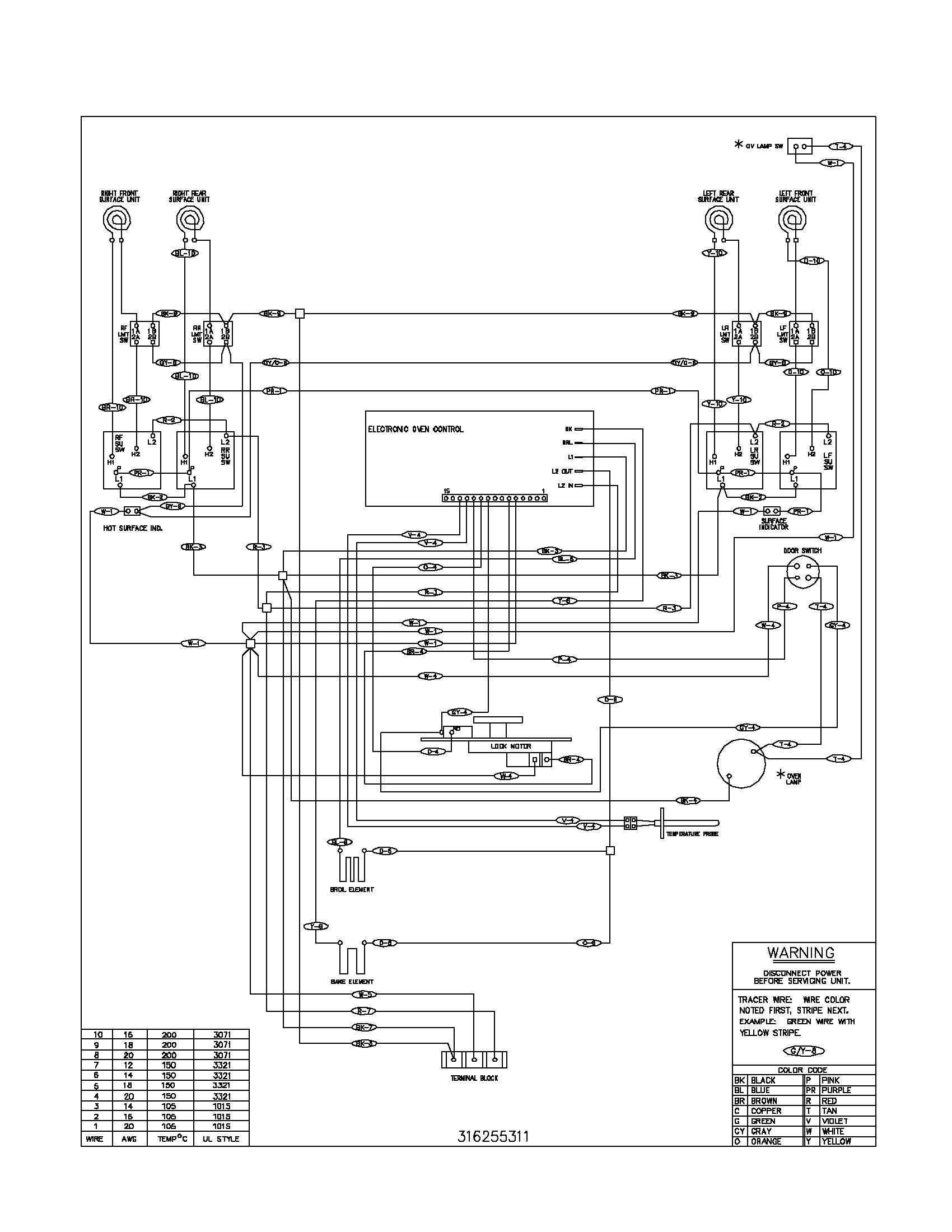 Wiring Diagram For Electric Stove New Electric Range Wiring Diagram