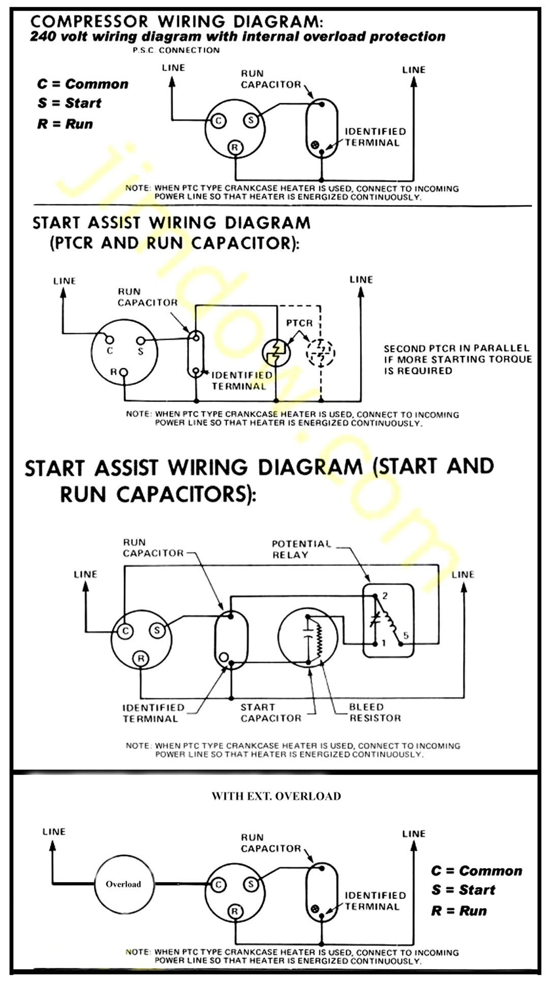 Embraco pressor Wiring Diagram