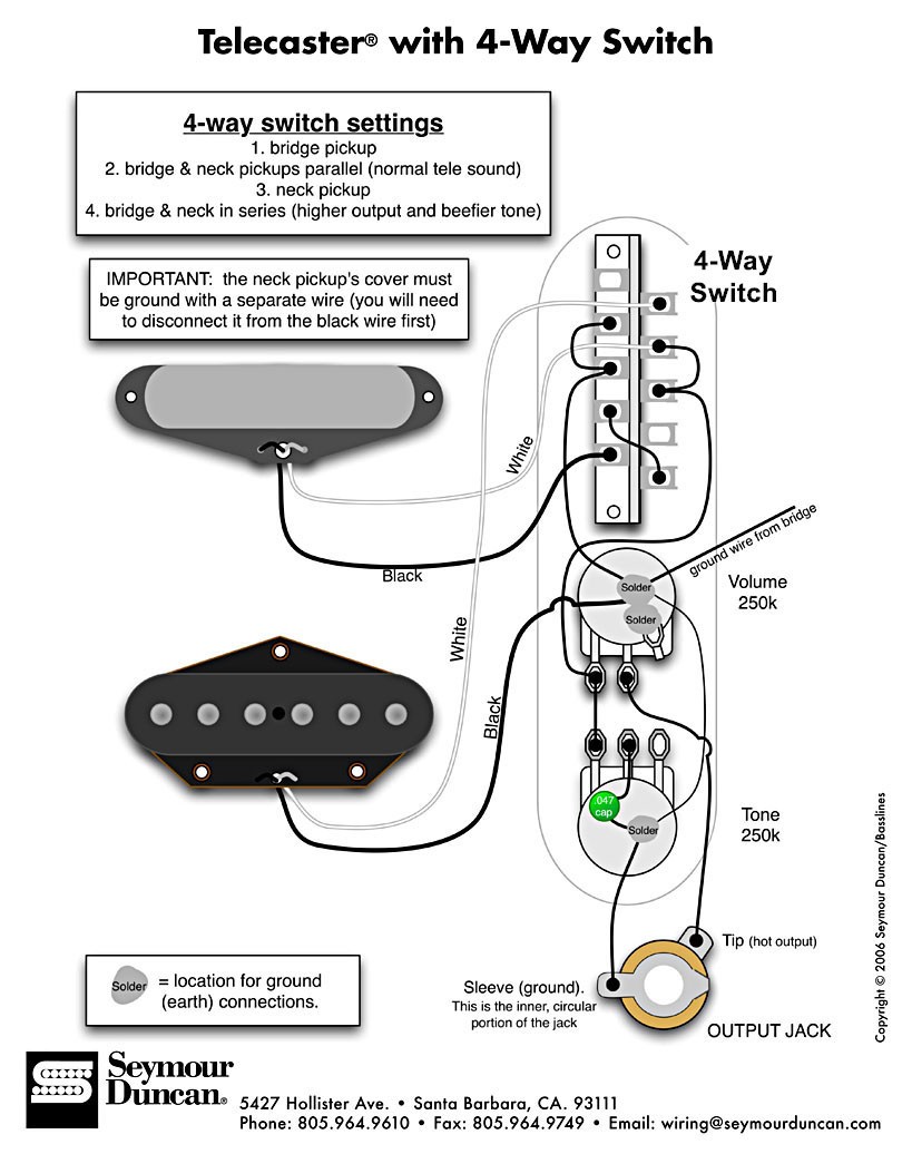 Three Cool Alternate Wiring Schemes For Telecaster Seymour Duncan Tearing Deluxe Diagram