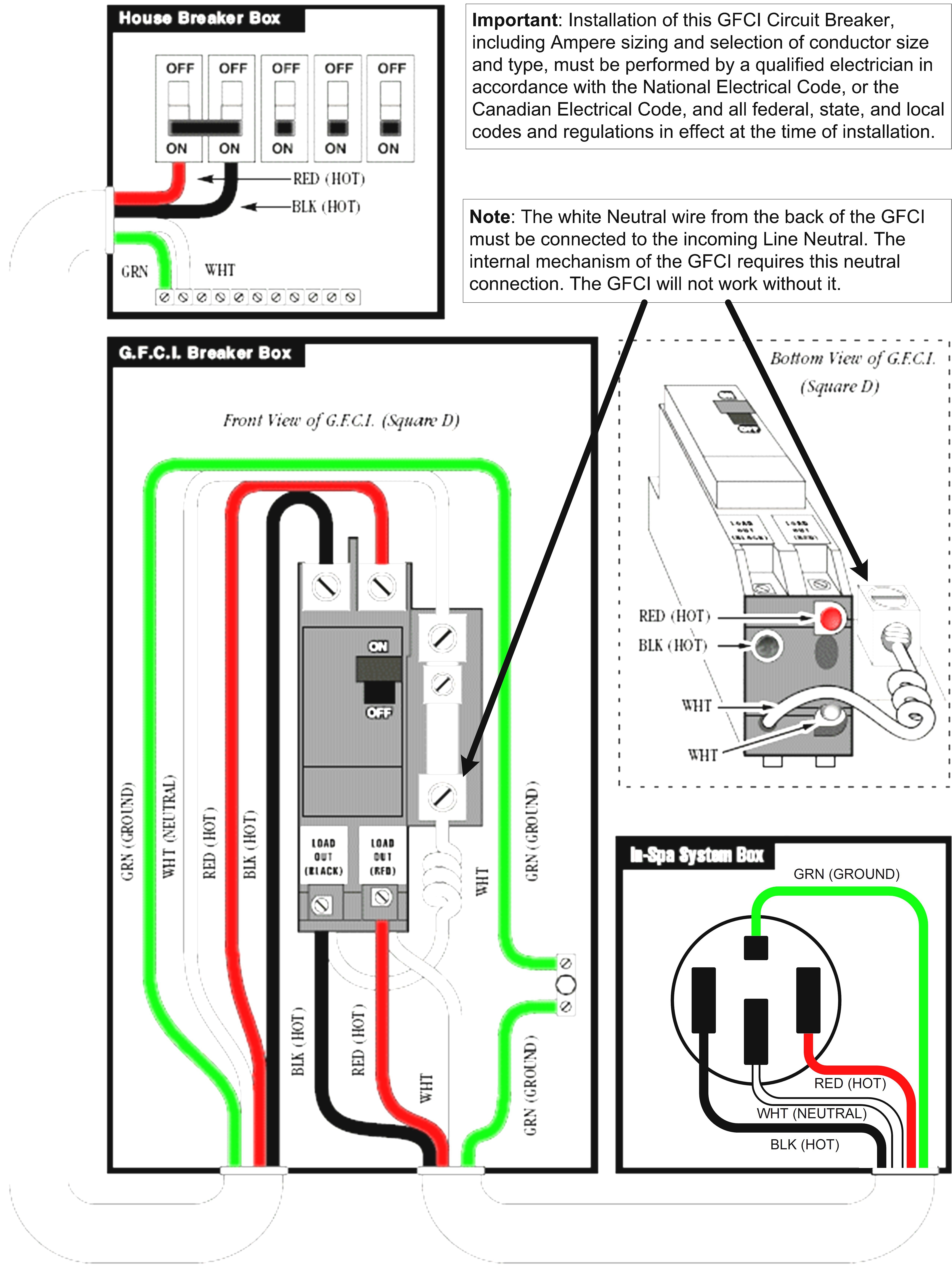 free wiring diagram Unique Gfci Breaker Wiring Diagram Wiring Wiring of Wiring Diagram Gfci