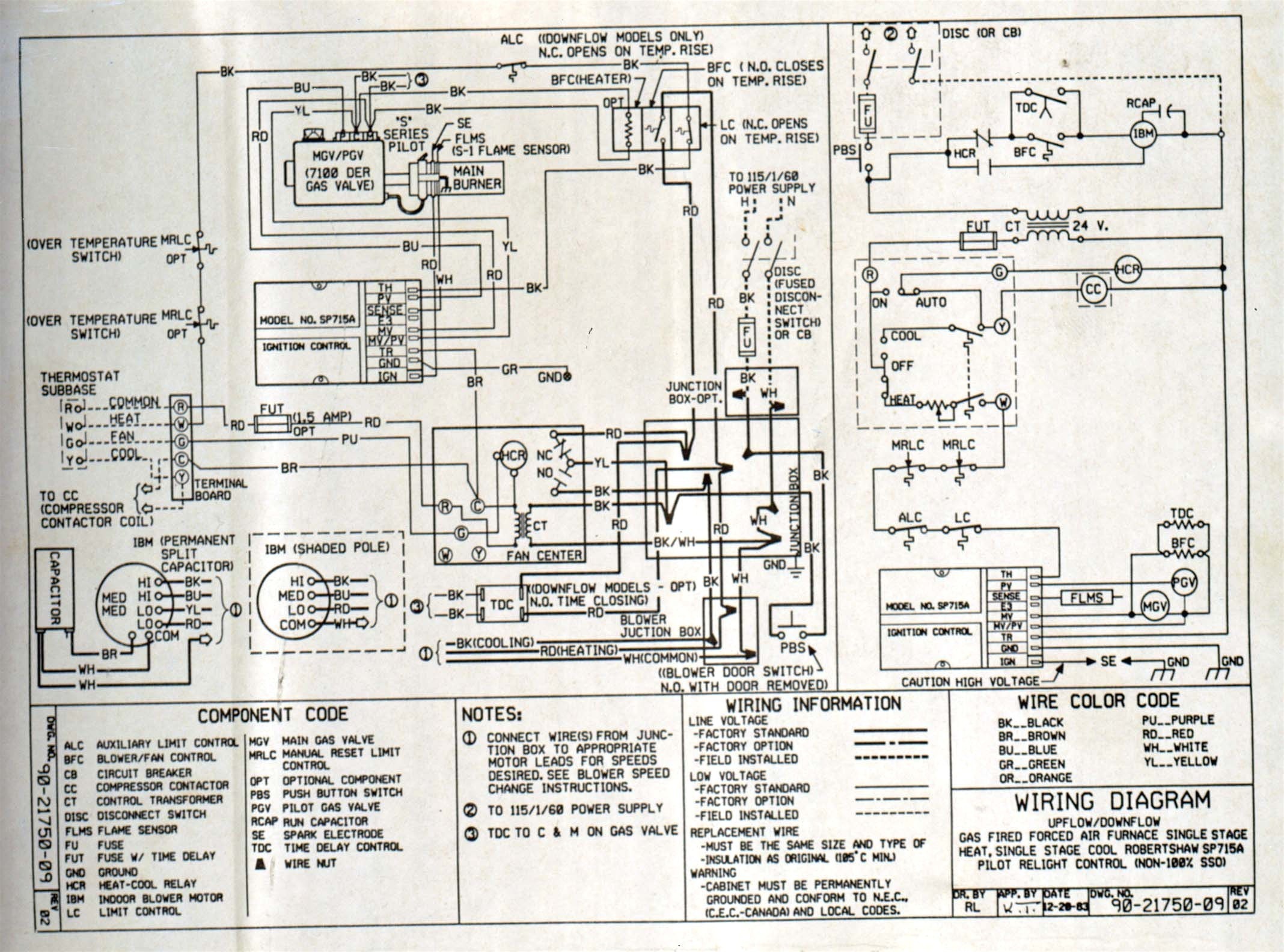 goodman gas pack wiring diagram example electrical wiring diagram u2022 rh cranejapan co Goodman Furnace Wiring Diagram Goodman Furnace Wiring Diagram