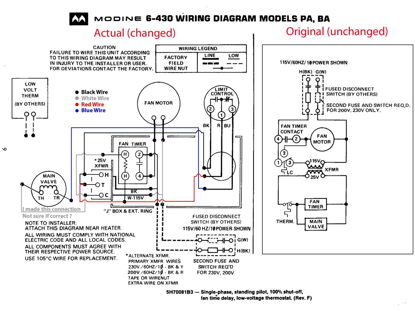 Goodman Furnace Wiring Diagram Beautiful Also Thermostat