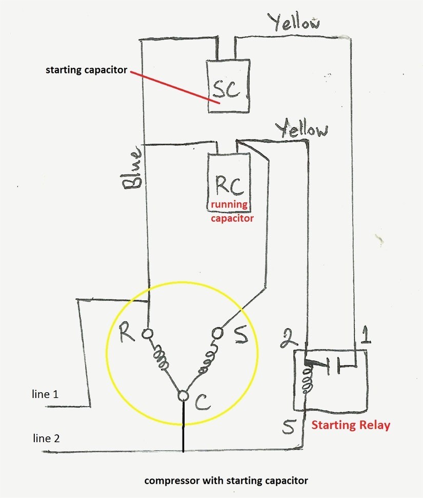 Ac Motor Capacitor Wiring Diagram Best Hard Start