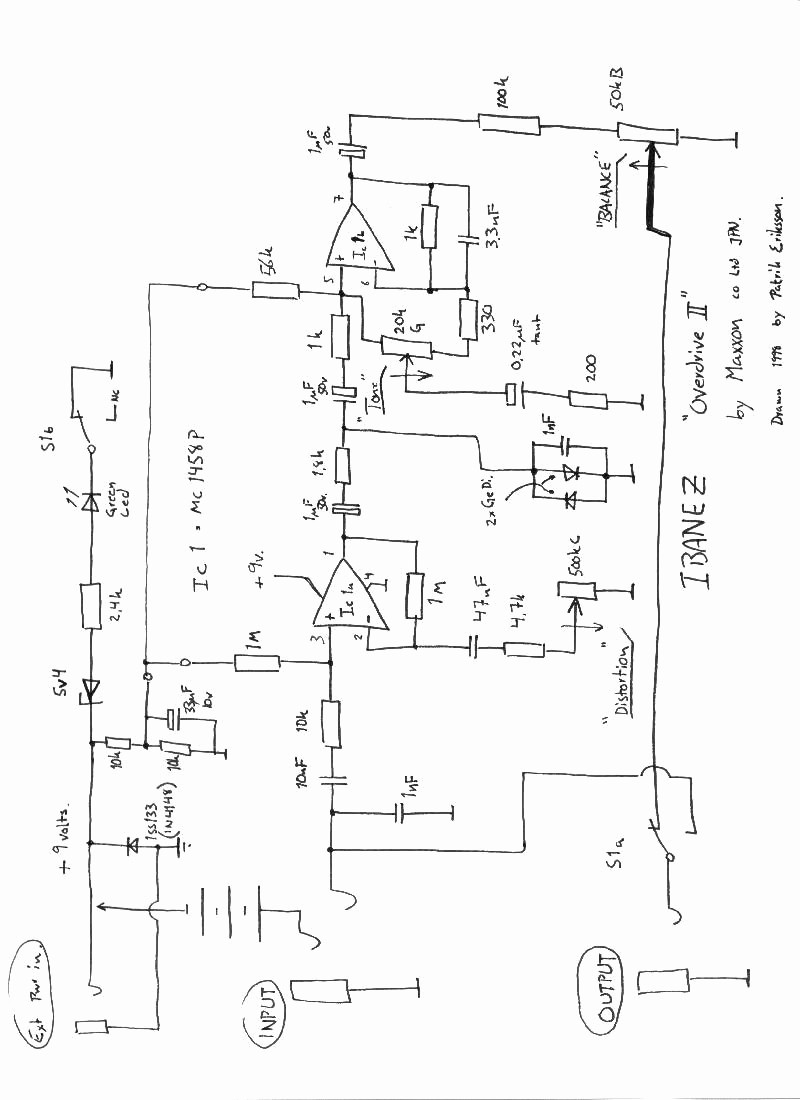 Ibanez Wiring Diagram Awesome Guitar Effects Guitar Pedals Overdrive Ibanez Od 2[pict] Schemes
