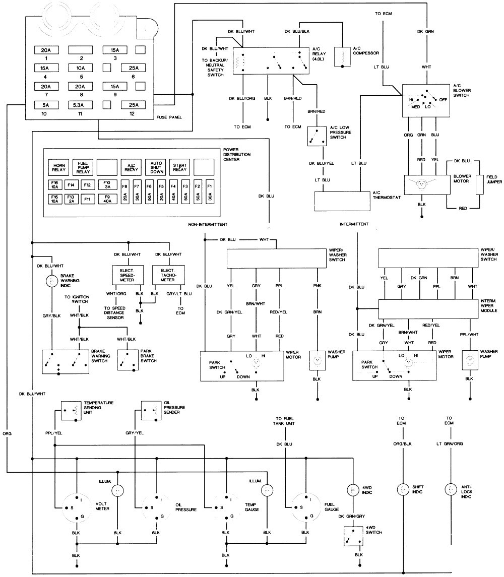 yj jeep wiring diagram wiring diagrams u2022 rh wiringdiagramblog today 1989 Jeep Cherokee Wiring Diagram 88 yj wiring diagram
