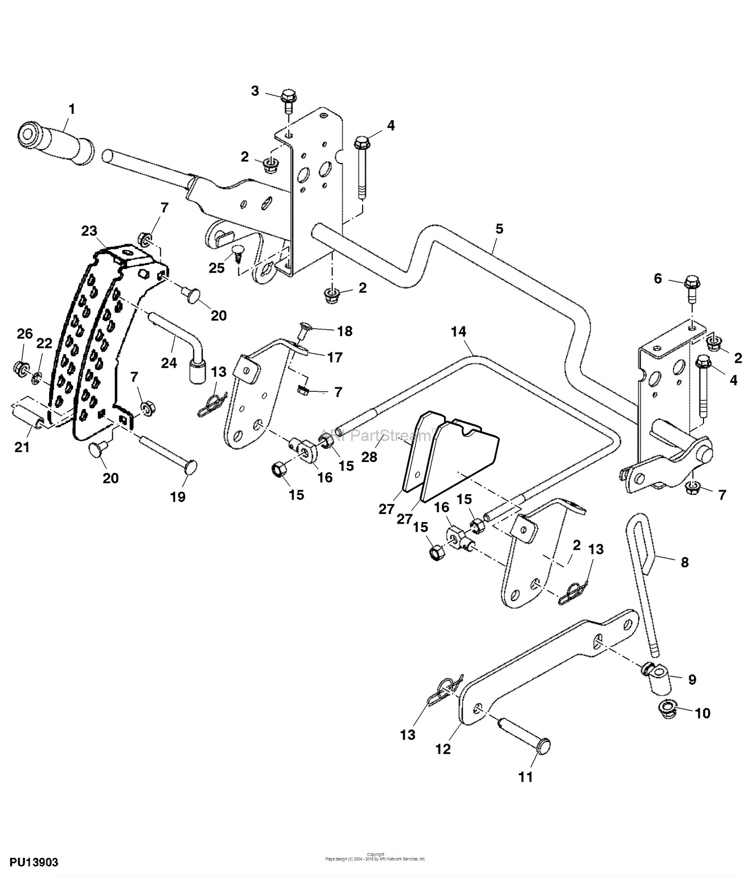 John Deere Parts Diagrams John Deere Lift Arm & Linkage