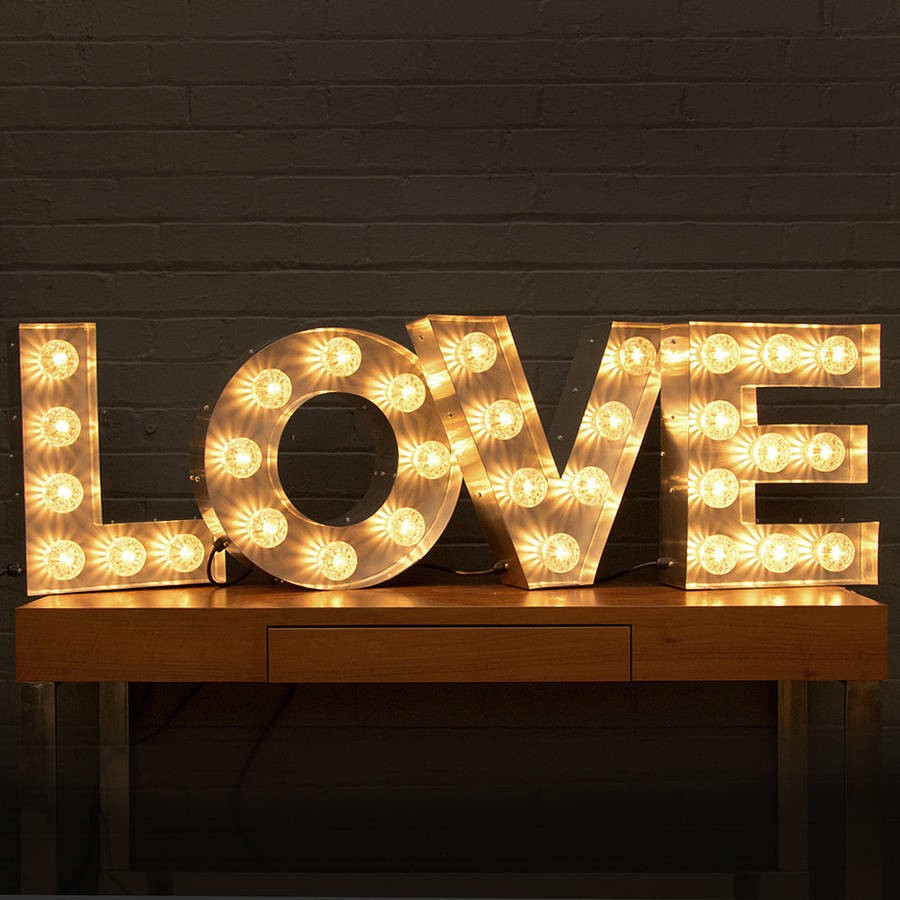 Light Up LOVE Letters