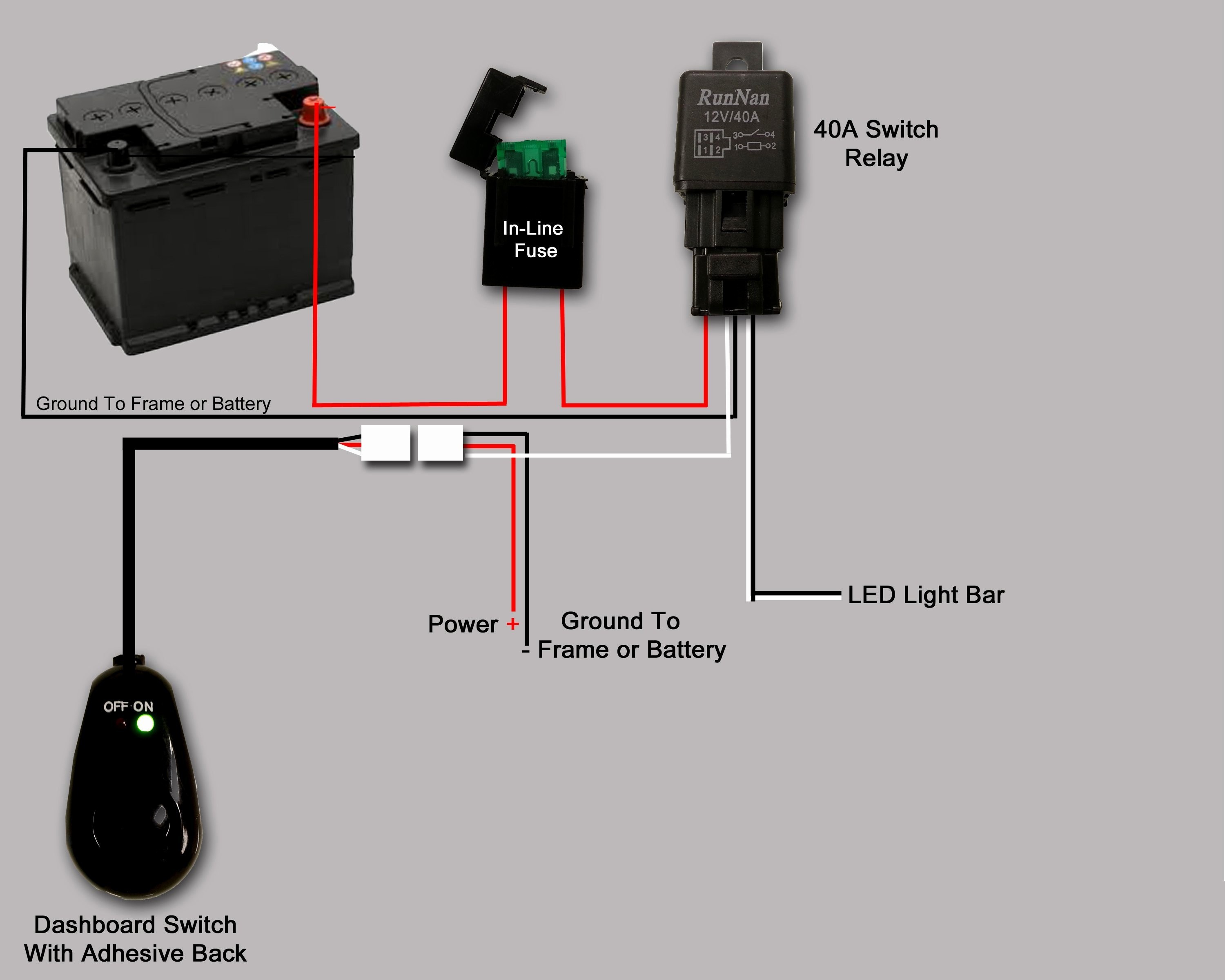 Wiring Diagram for Led Light Bar without Relay Valid Wiring Diagram Relay F Road Lights Fresh