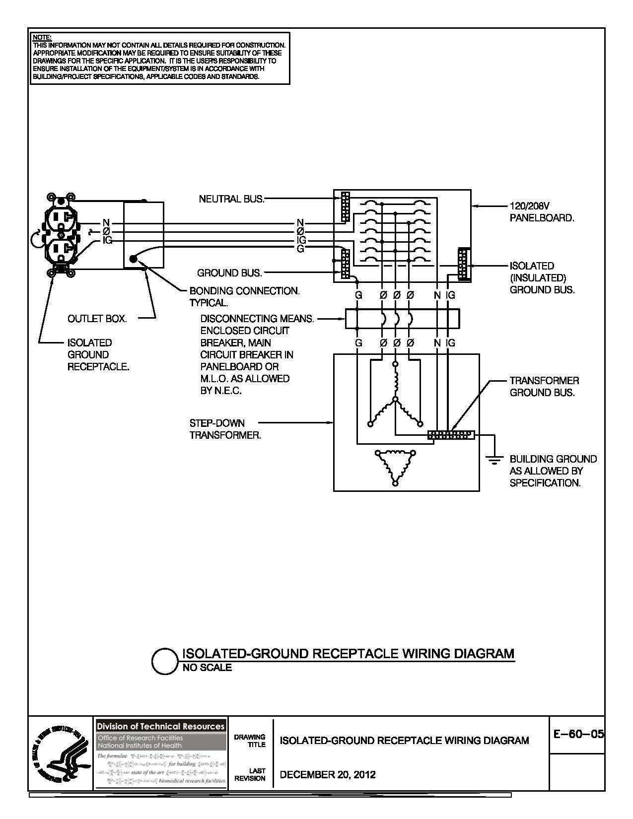 pad mount transformer wiring diagram Collection of E 60 05 Isolated Ground Receptacle Wiring Diagram DOWNLOAD Wiring Diagram