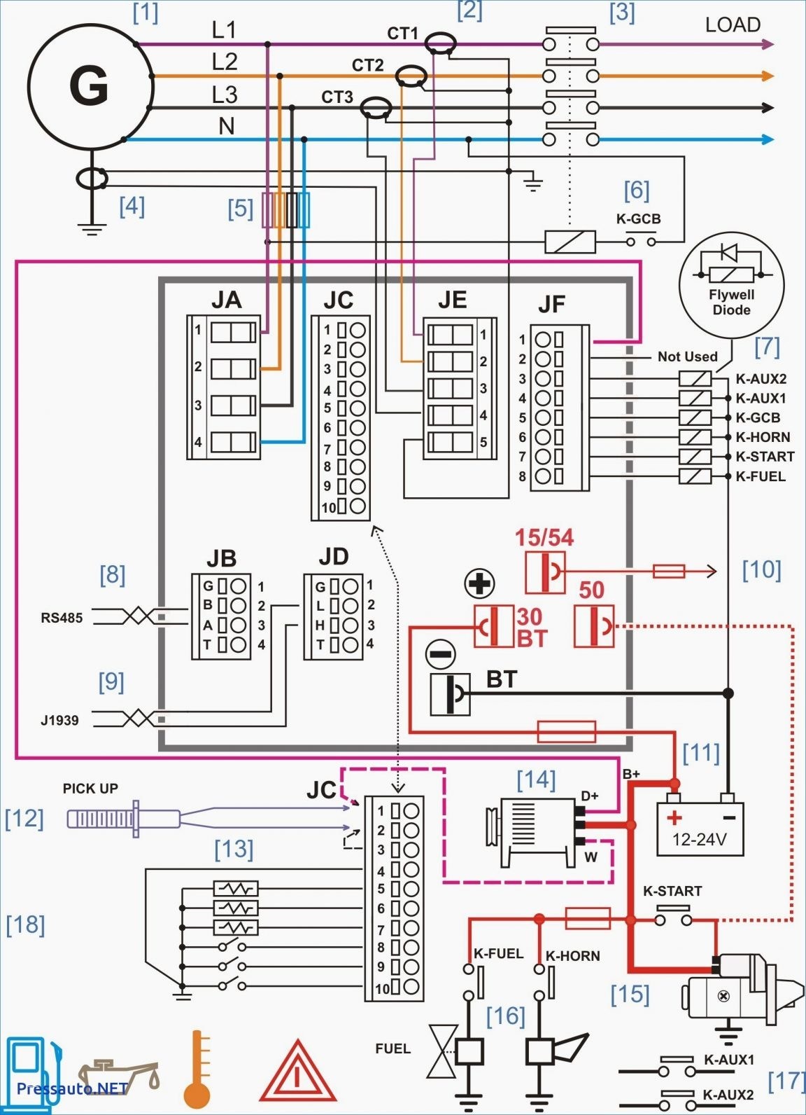 Generator Wiring Diagram and Electrical Schematics Download Manual Generator Transfer Switch Wiring Diagram Amp Automatic