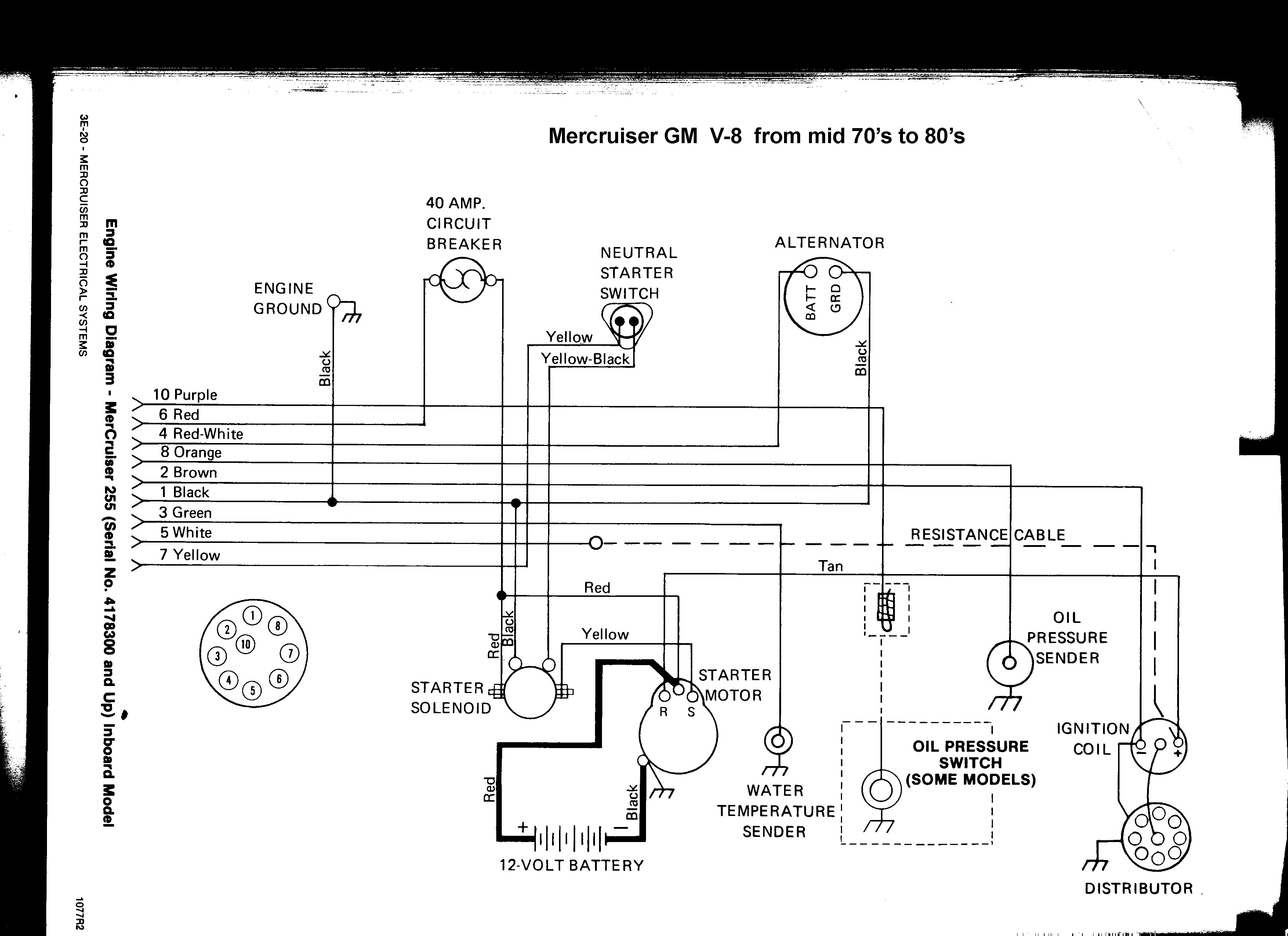 Mercruiser 5 7 Alternator Wiring Diagram Wiring Diagram •