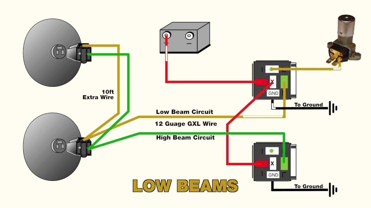 How to wire headlight relays