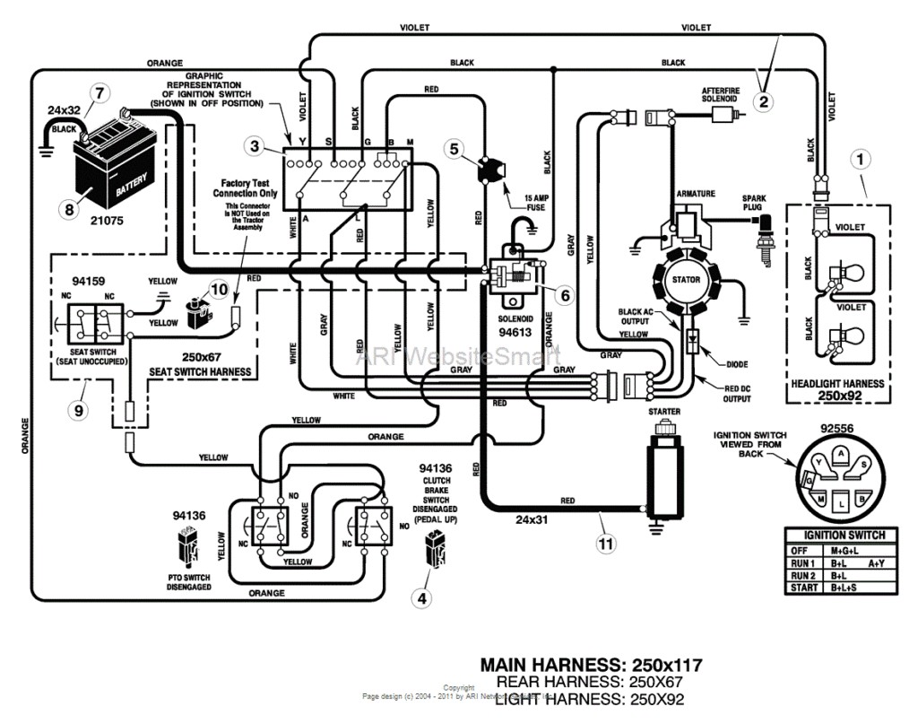 Mtd Lawnflite Wiring Diagram For 1989 Riding Lawn Mower Readingrat Throughout Huskee Tractor