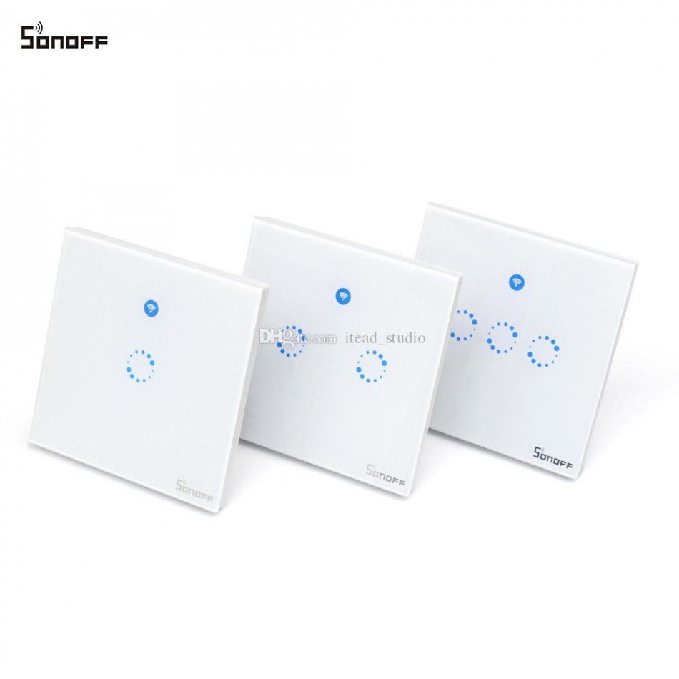 Light Switches for Bathrooms Best sonoff T1 Smart Wall touch Light Switch 1 Gang 2