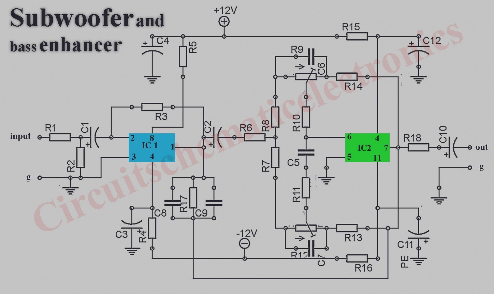 Wonderful 12v Subwoofer Amplifier Circuit Diagram 2019