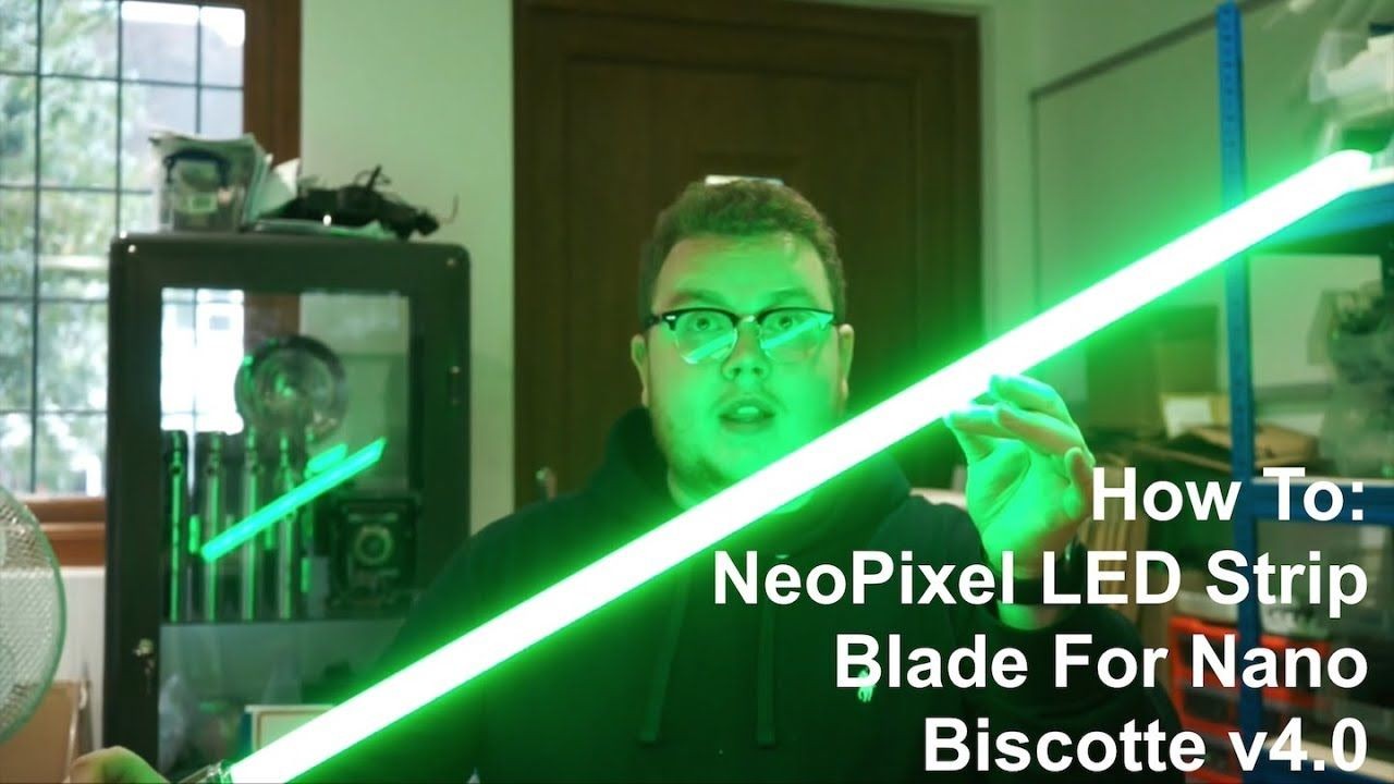 How To Make a Custom Lightsaber NeoPixel LED Strip Blade For Nano Bisco
