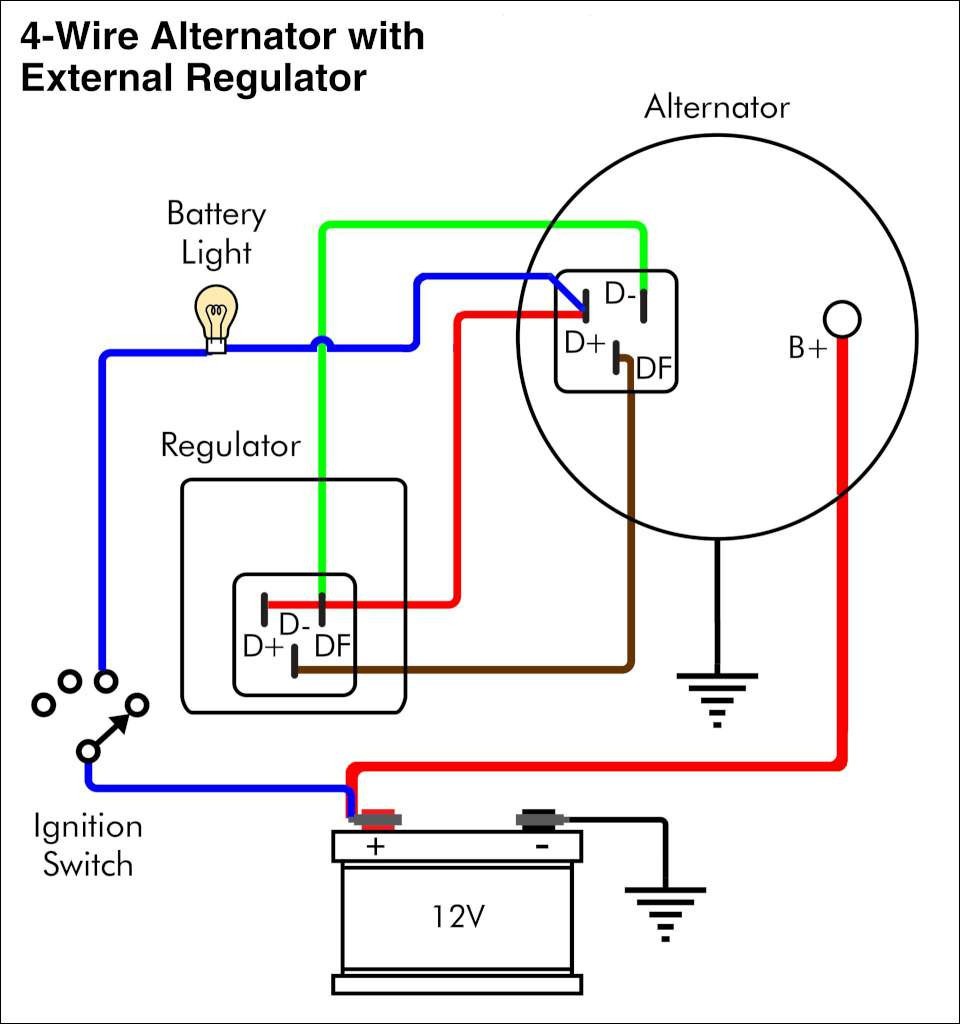 How To Wire Gm Alternator Diagram Readingrat Net In 4 With Extraordinary Exciter Wiring