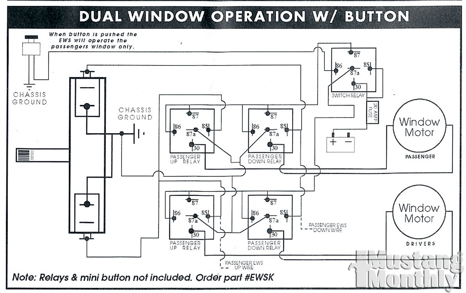 Electric Life Power Window Wiring Diagram